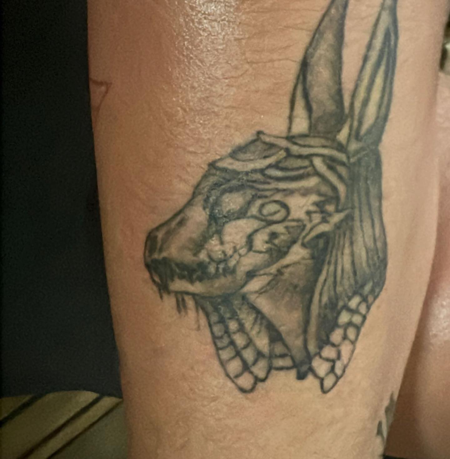 Tattoo by @jaystats03 — black_and_grey
