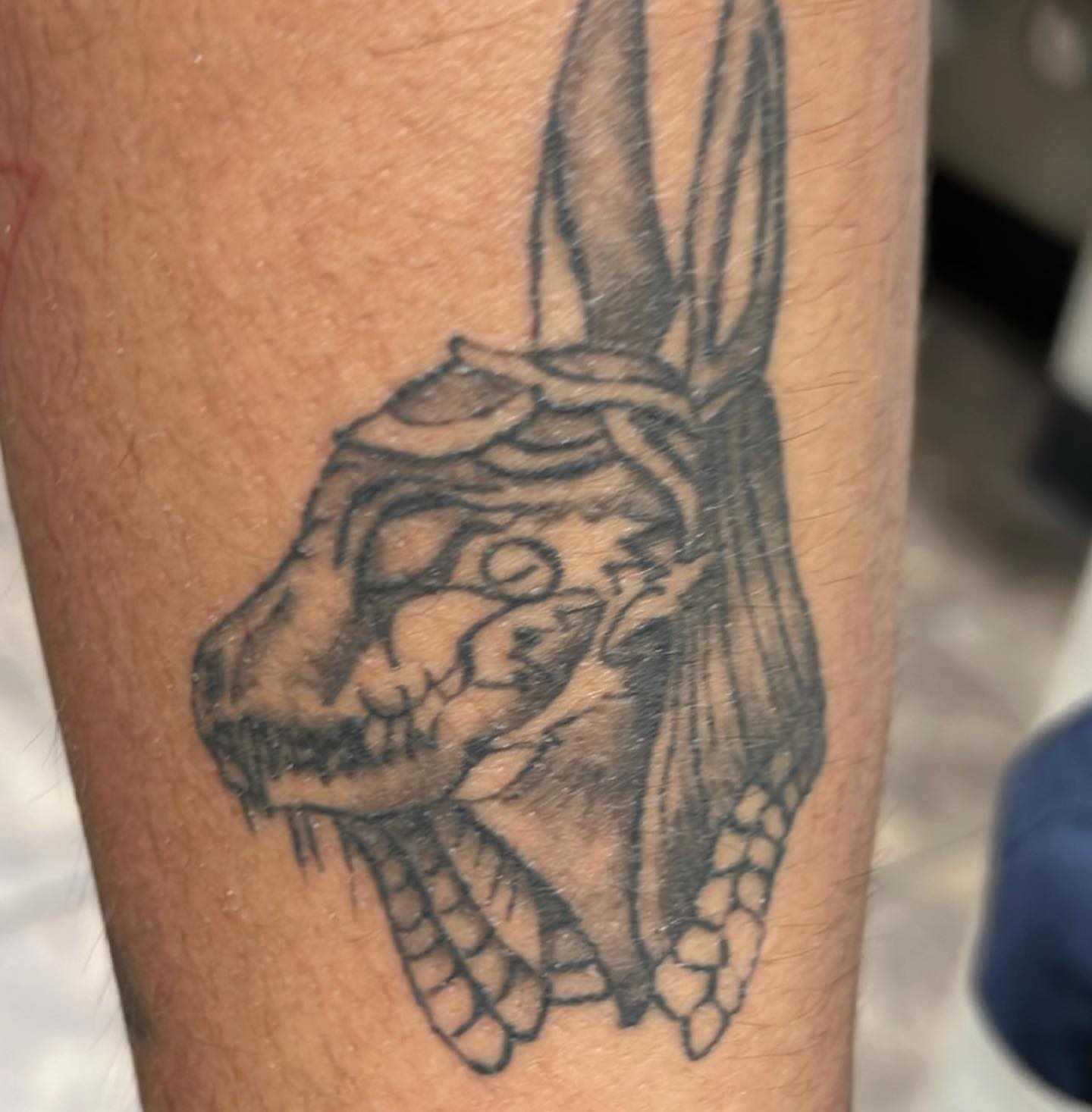 Tattoo by @jaystats03 — black_and_grey