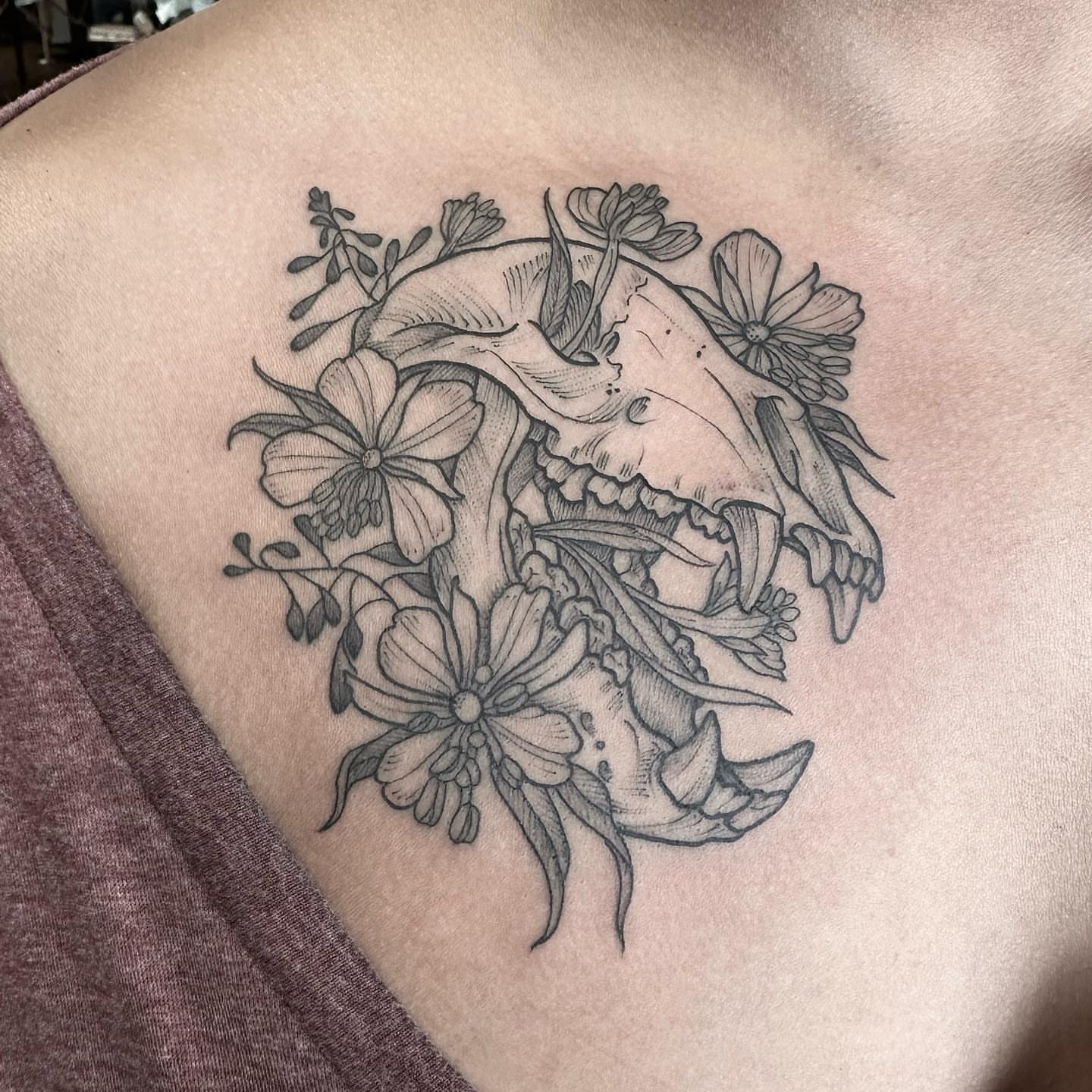 Tattoo by @kmarsdentattoos — black_and_grey, realism