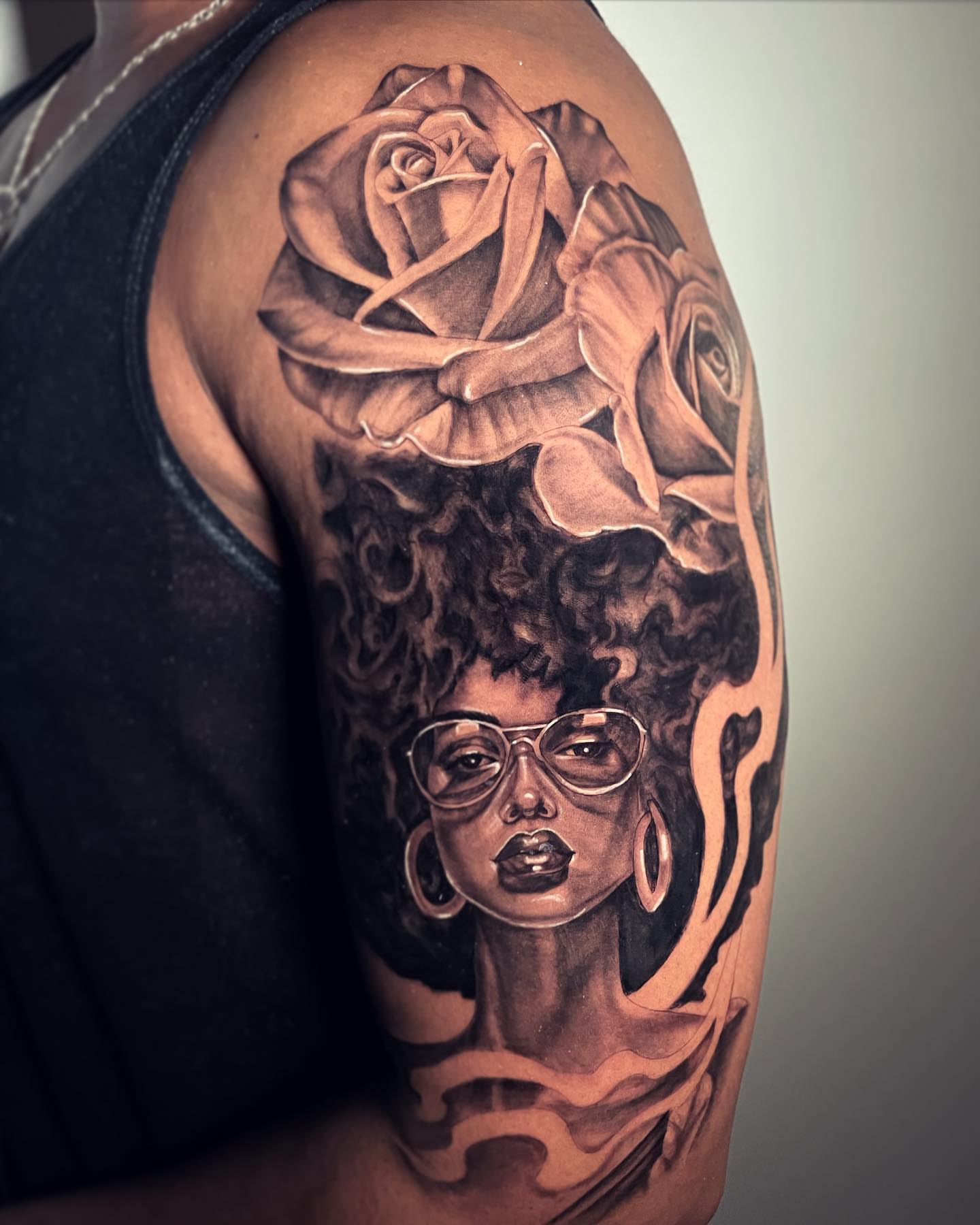 Tattoo by @kevinavila_tattoos — realism, black_and_grey