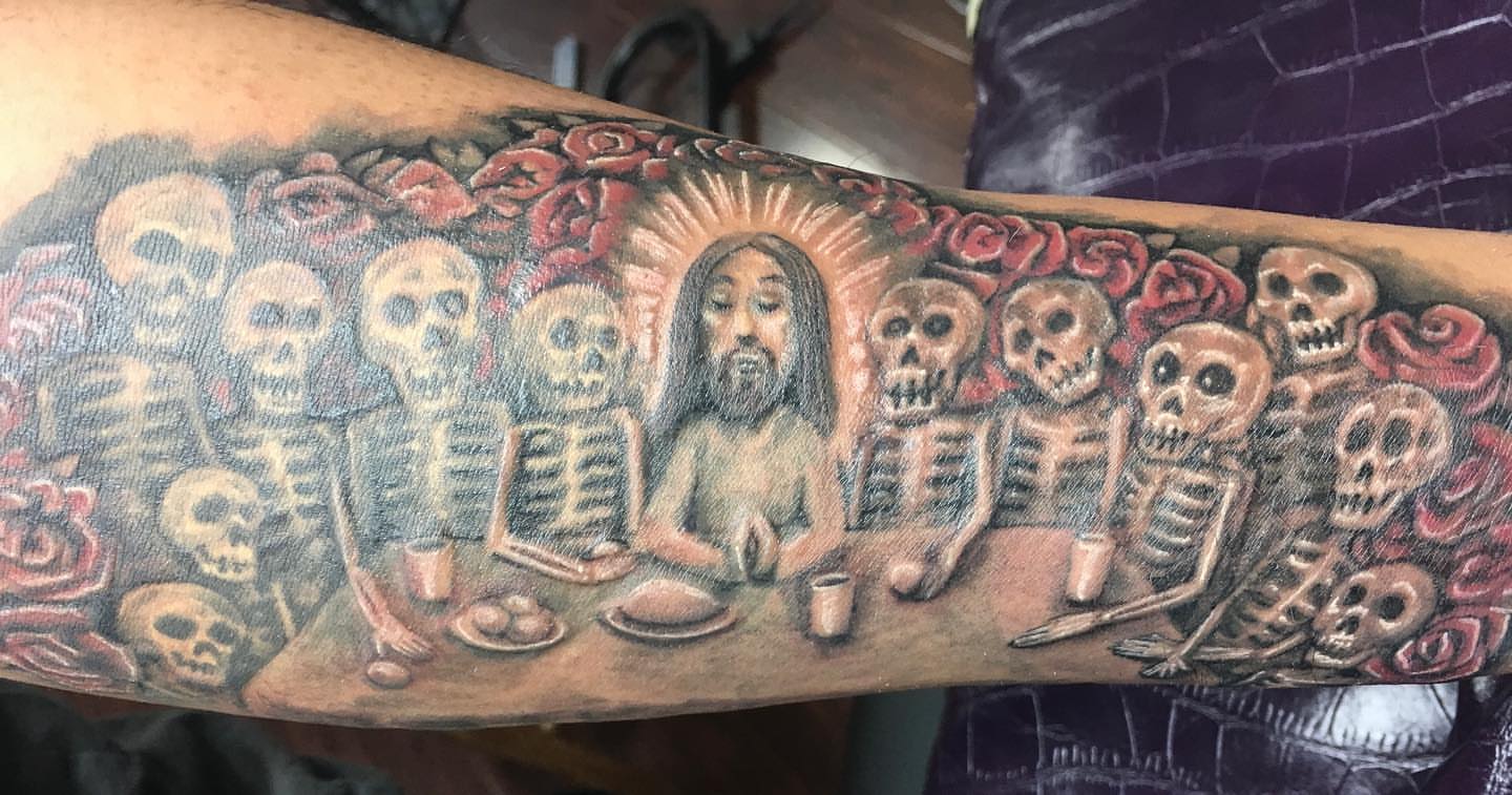 Tattoo by @tattyblasting — american_traditional, realism