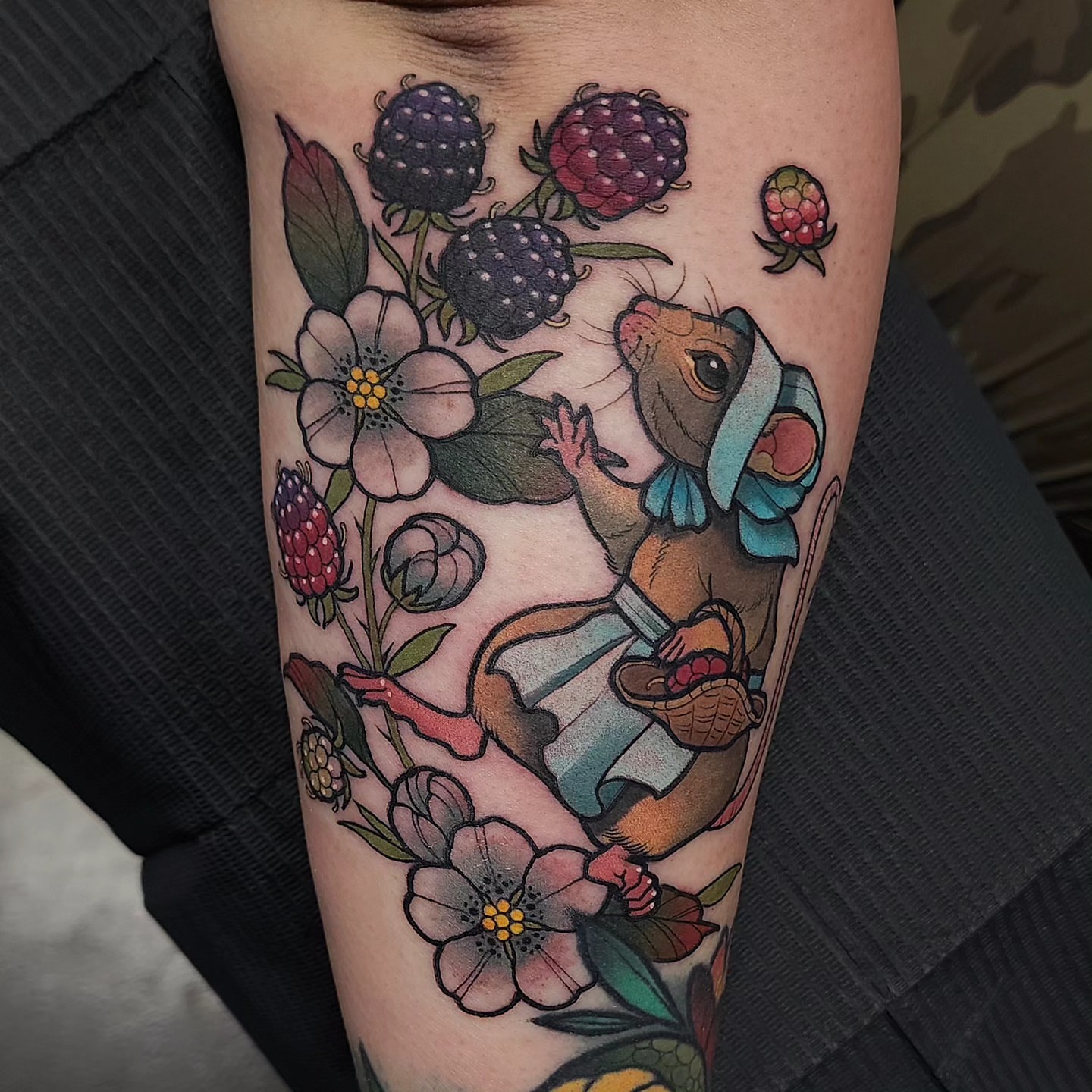 Tattoo by @joannanguyenart — american_traditional, dotwork