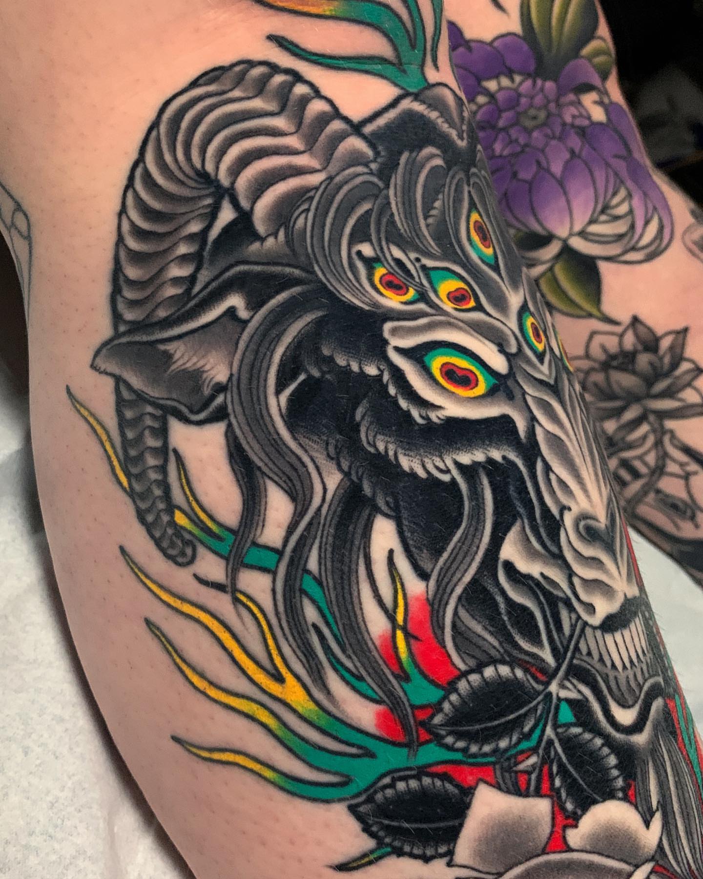 Tattoo by @adammirart — american_traditional, dark_realism