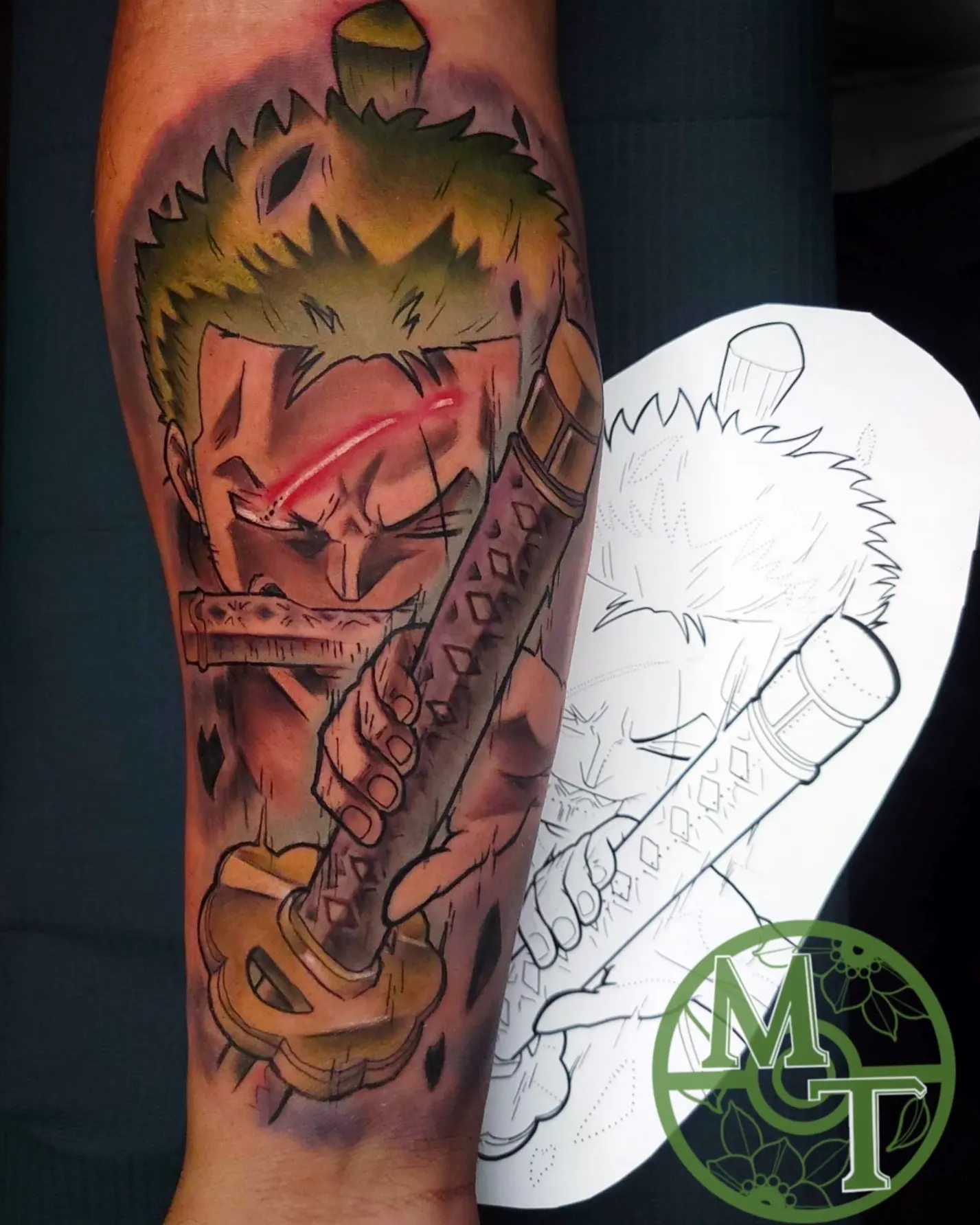 Joker character American traditional tattoo on the forearm by 💢 Anime  & 🗡 Neo Traditional    💥 Marc
