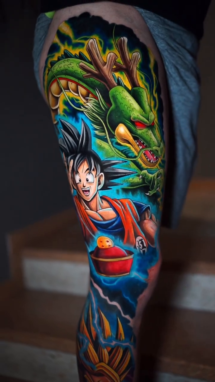 Tattoo by @peterhilgersart — anime
