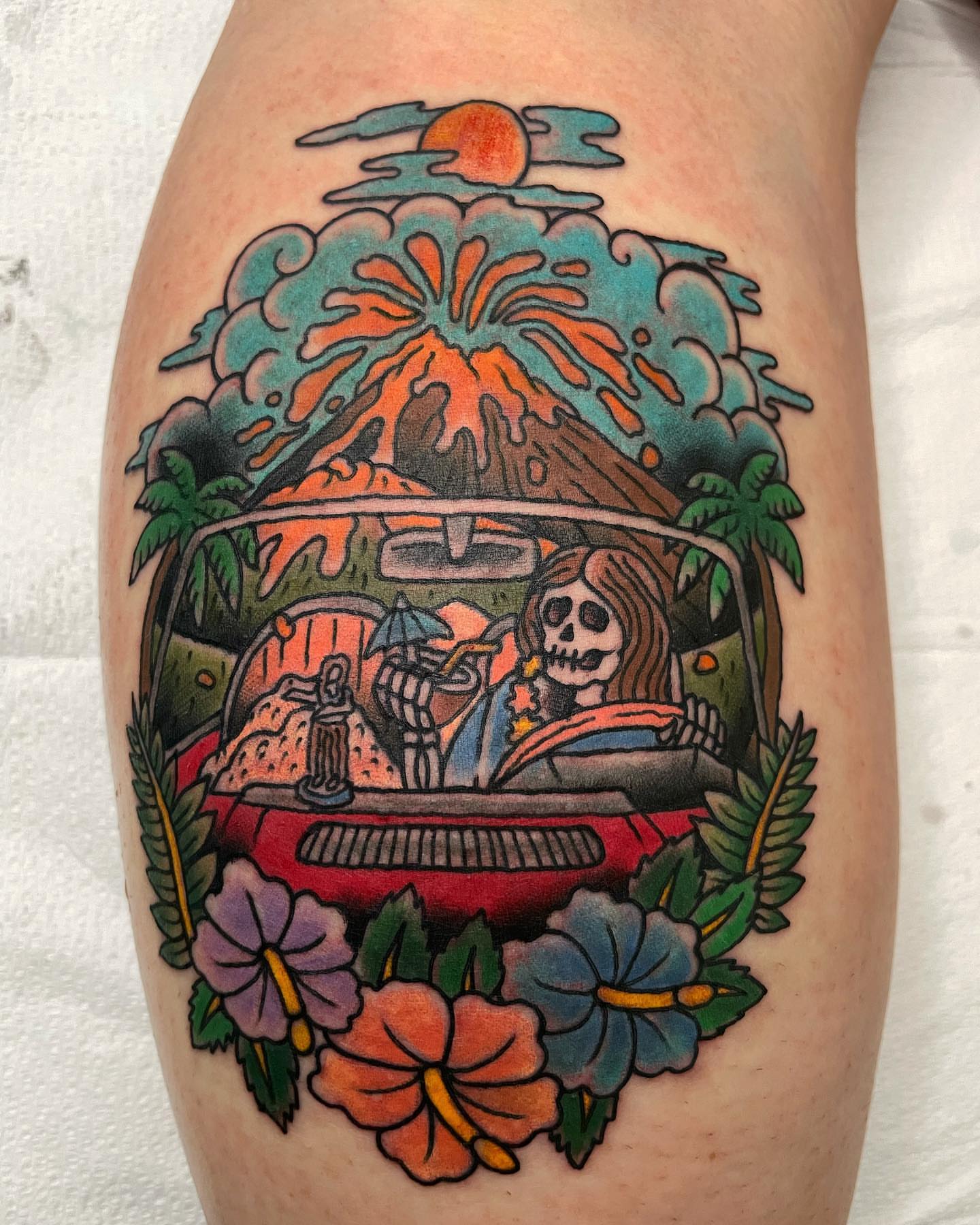 Tattoo by @shesarudemisfit — american_traditional, illustrative
