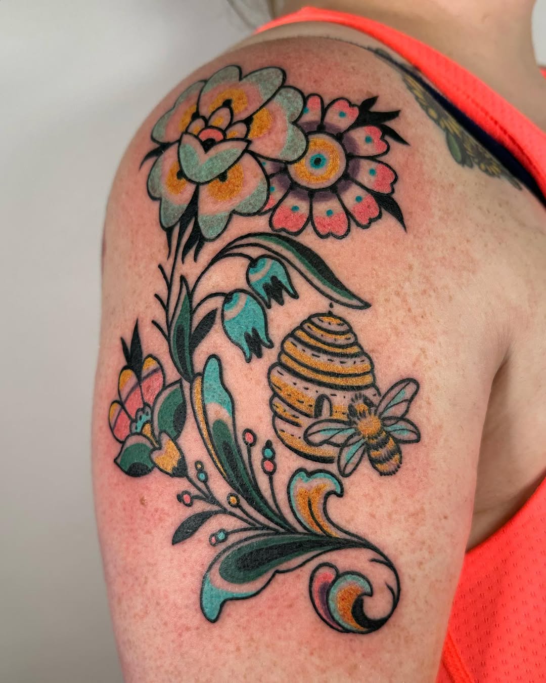 Tattoo by @tattoosbyheathercherish — neo_traditional, illustrative