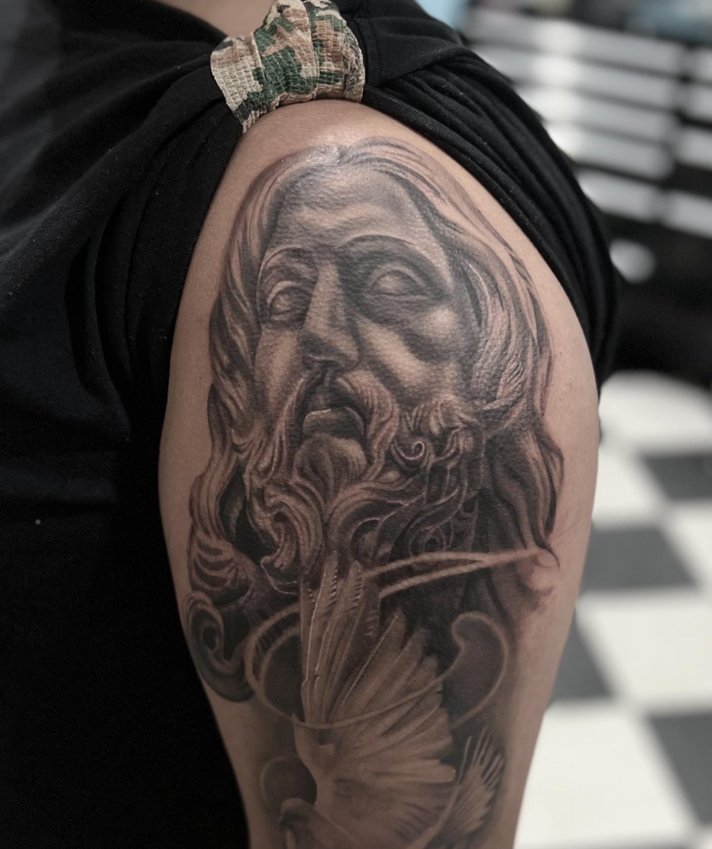 Tattoo by @issaacmontana — realism, black_and_grey