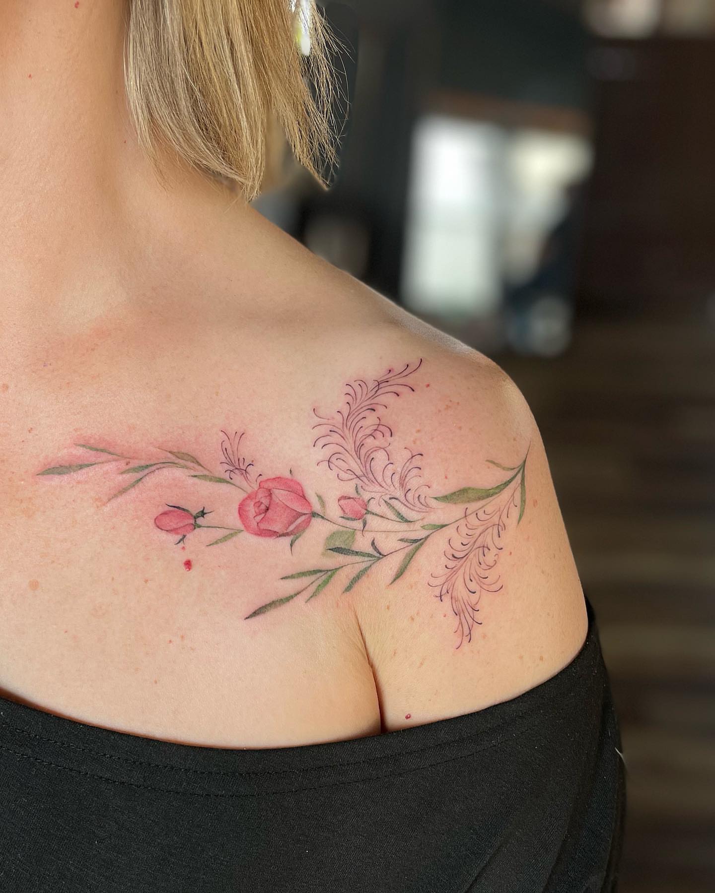 Tattoo by @georgiagreytattoos — watercolor
