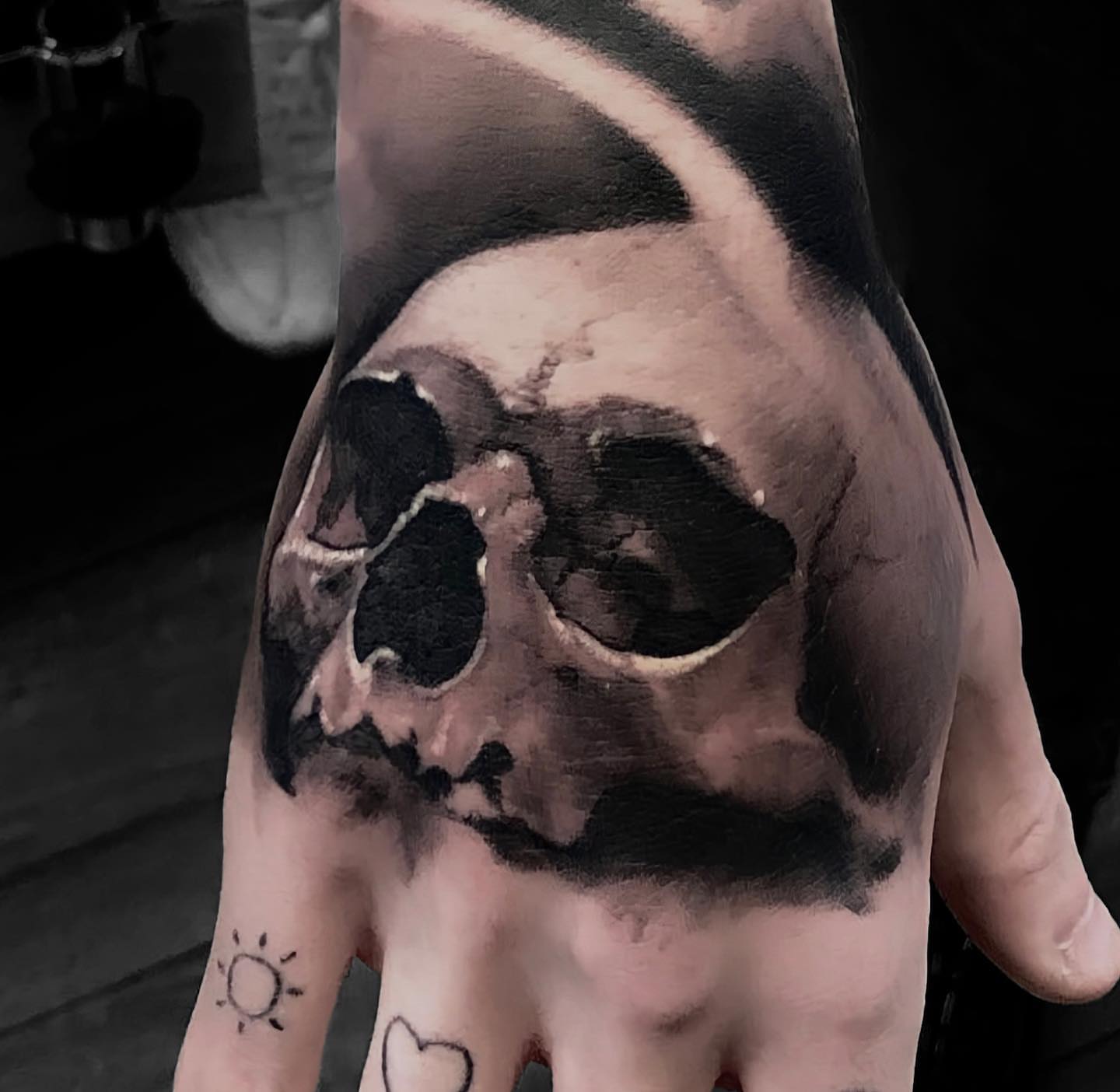 Tattoo by @schrail_edmund — black_and_grey, realism