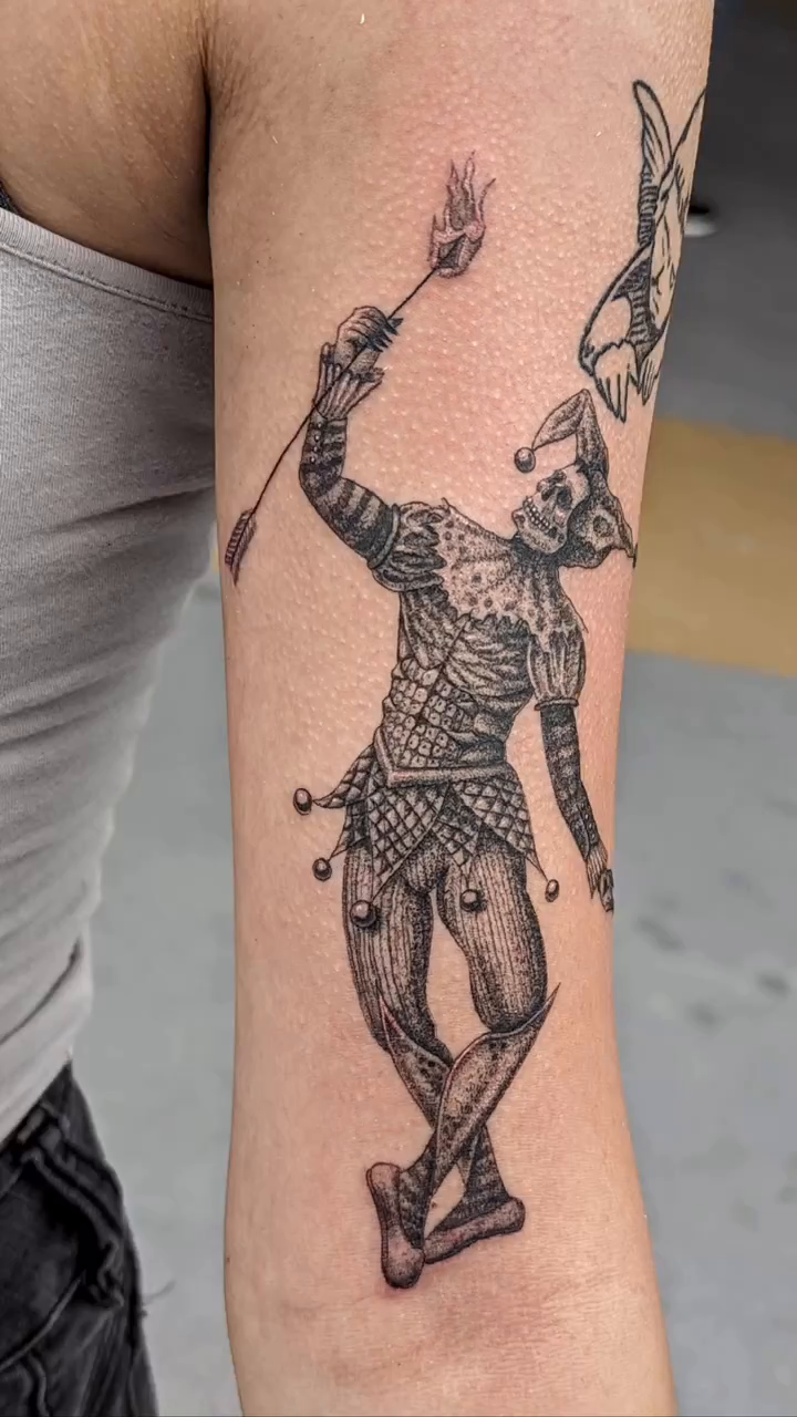 Tattoo by @worleytattoos — illustrative, black_and_grey