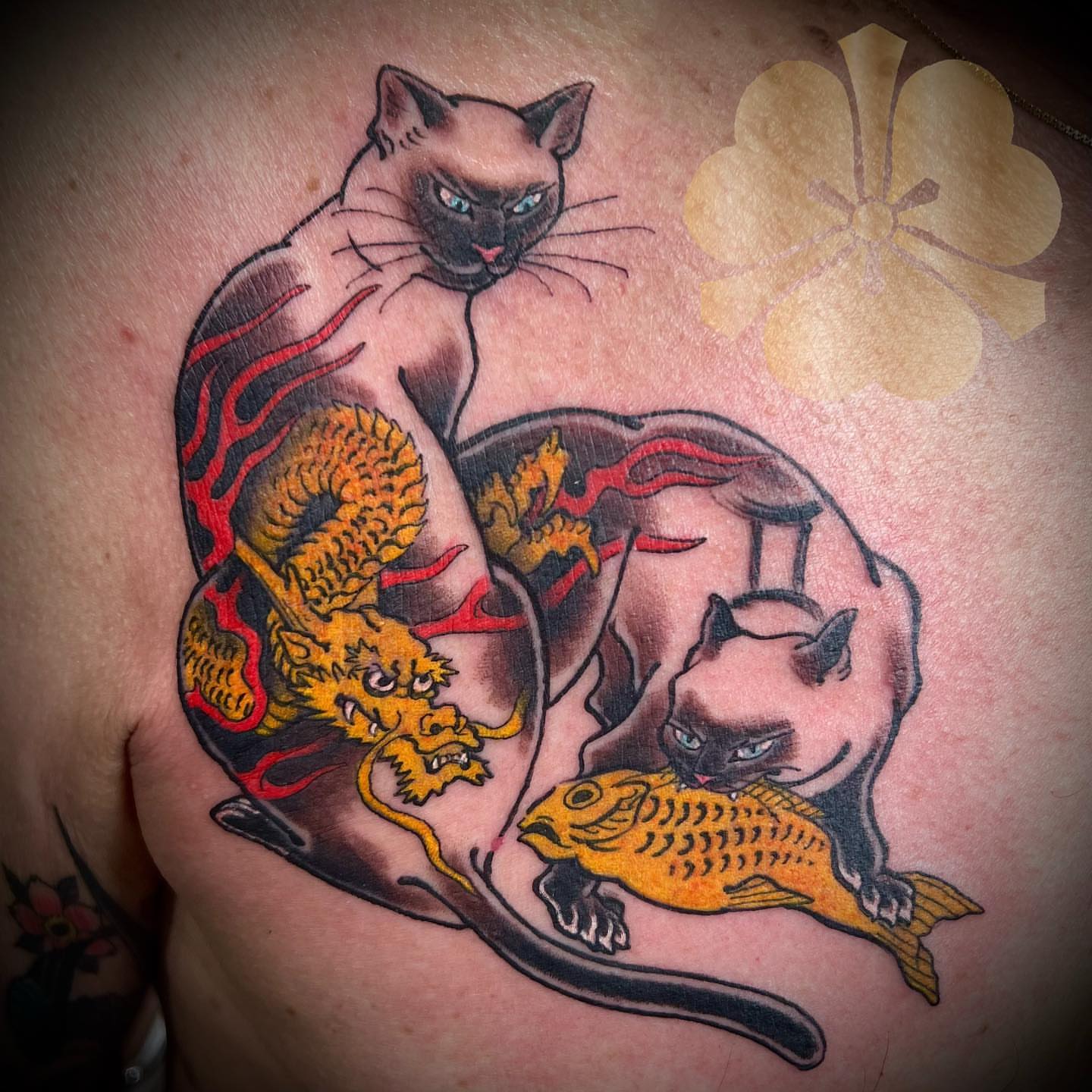Tattoo by @diegomartin_hvtc — american_traditional, japanese_irezumi