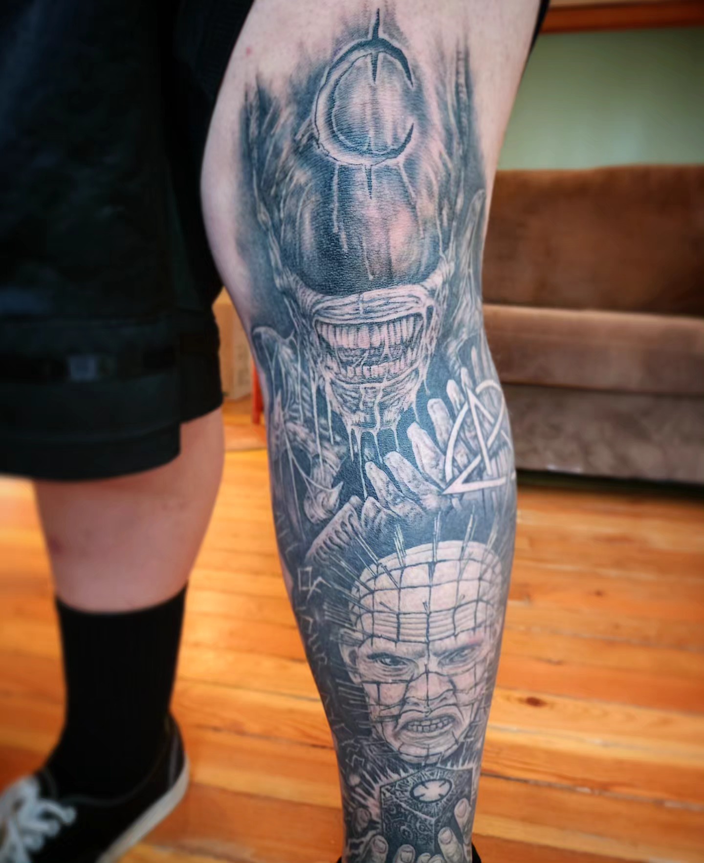 Tattoo by @junkyardyouth — black_and_grey, realism