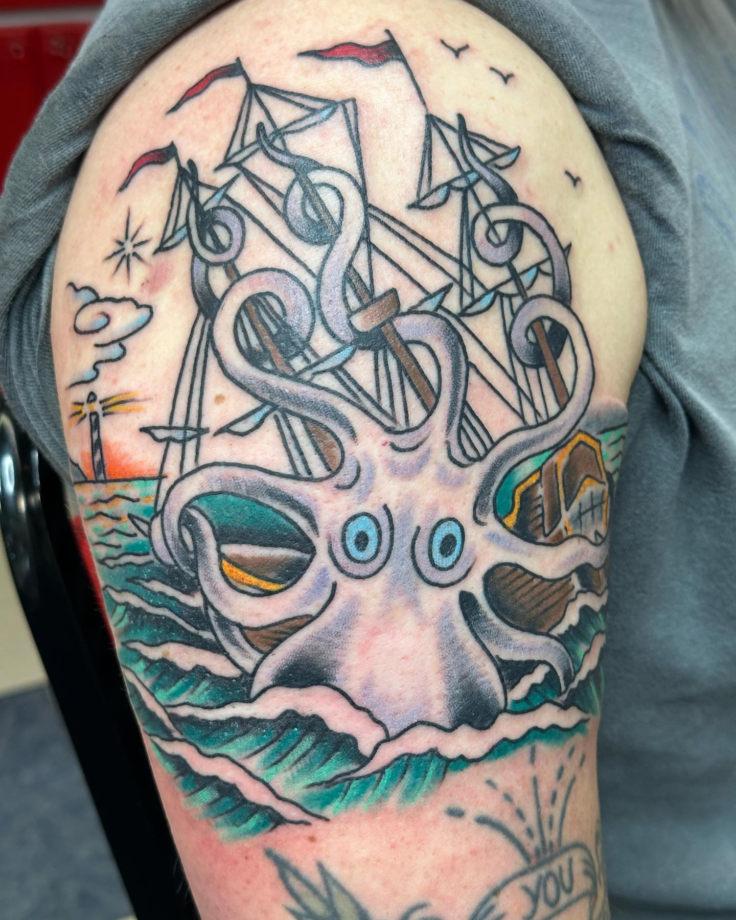 Tattoo by @david_steed — geometric, illustrative
