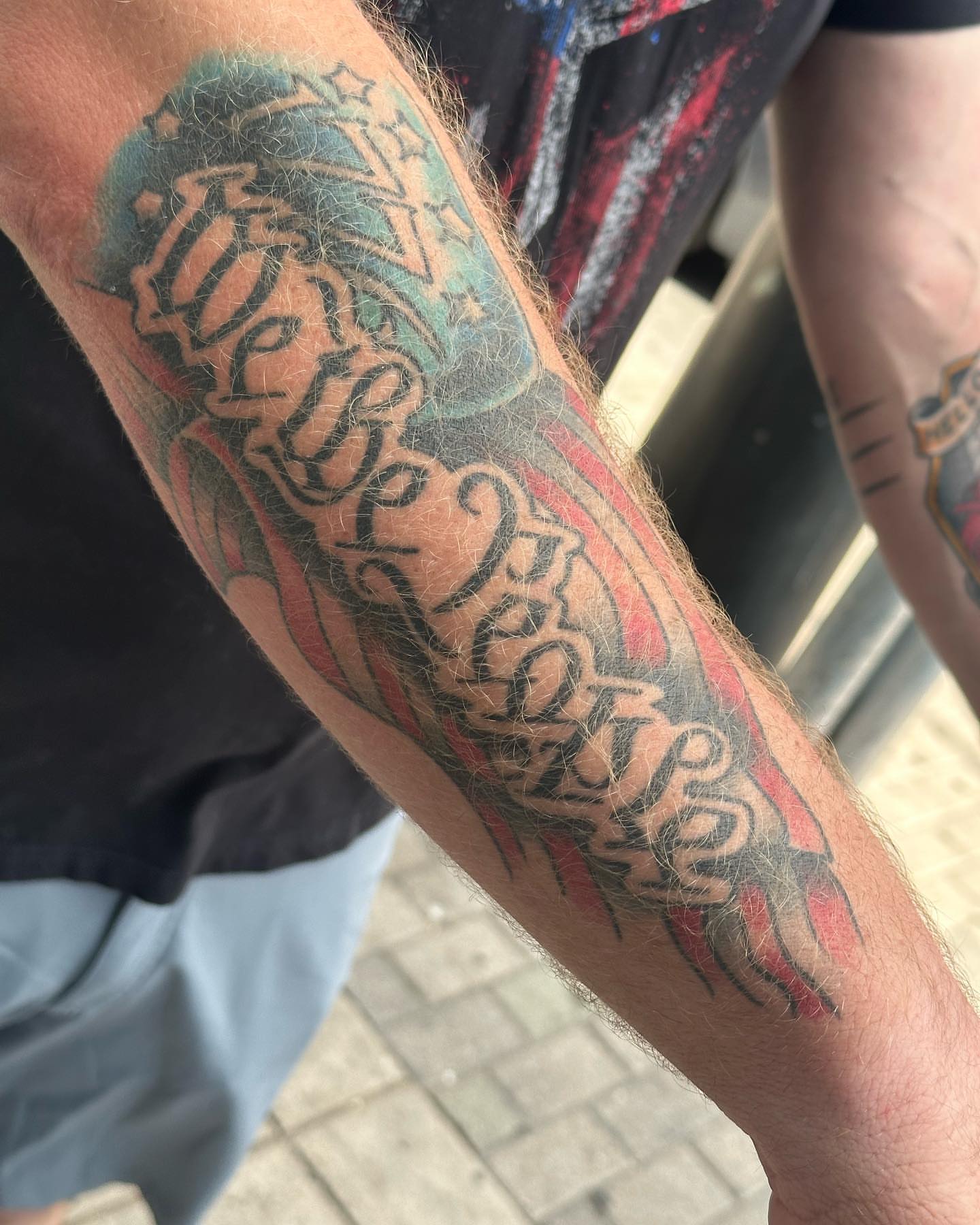 Tattoo by @david_steed — lettering_script