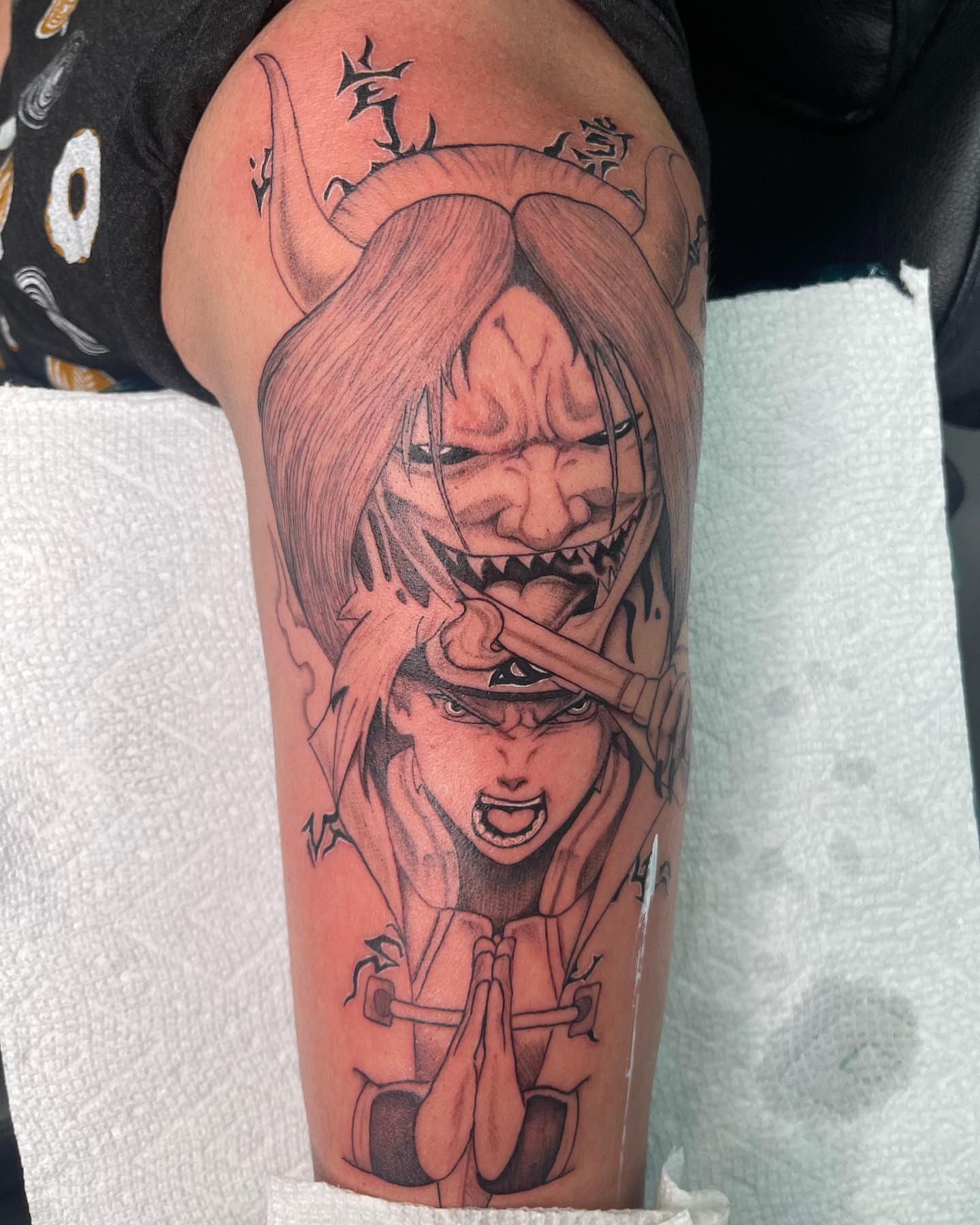 Tattoo by @svetlanatattoos — anime, realism