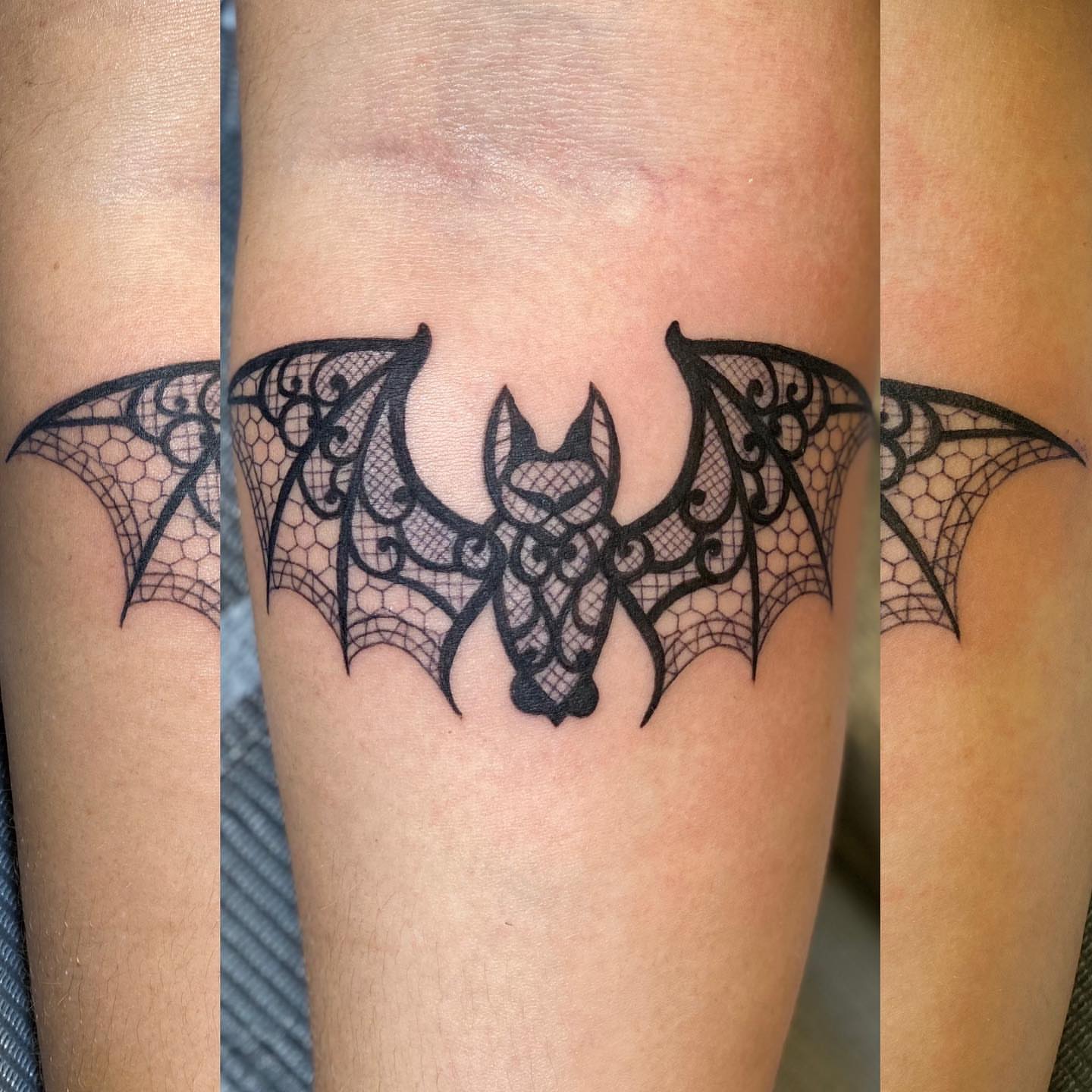 Tattoo by @alleybangarang — black_and_grey, geometric