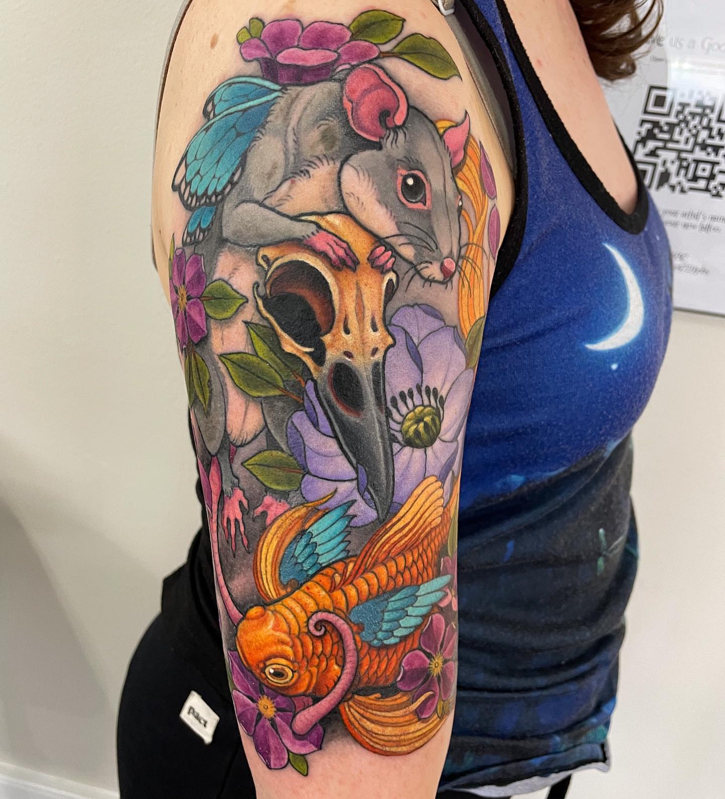 Tattoo by @erinchancetattoo — realism, dotwork