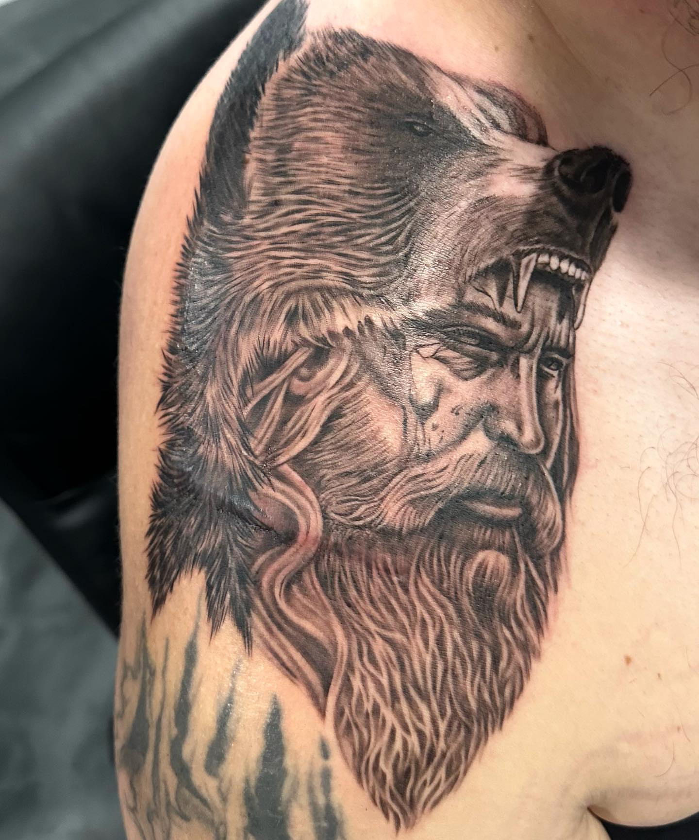 Tattoo by @mikechristieink — realism, black_and_grey