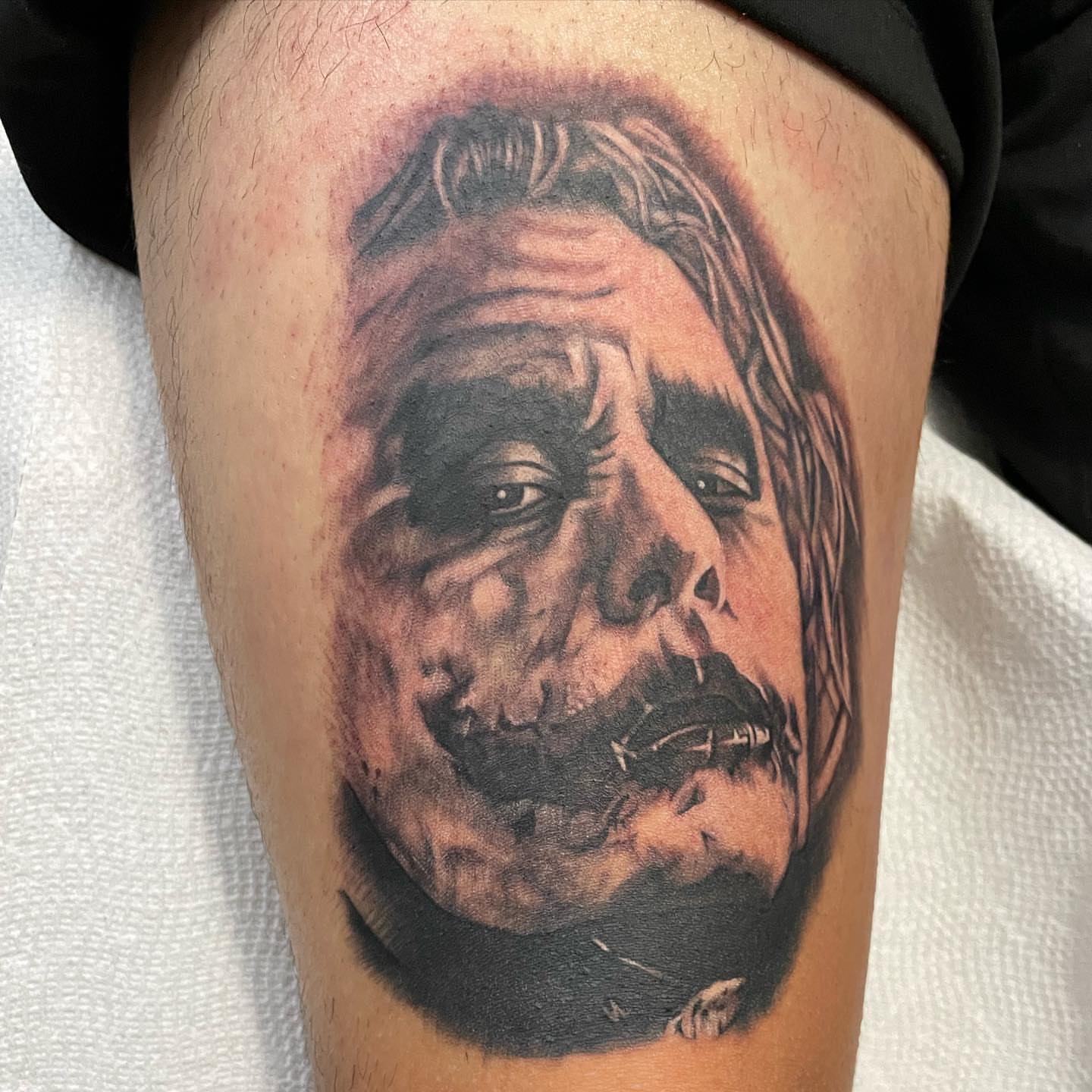Tattoo by @payaso187 — realism, dark_realism