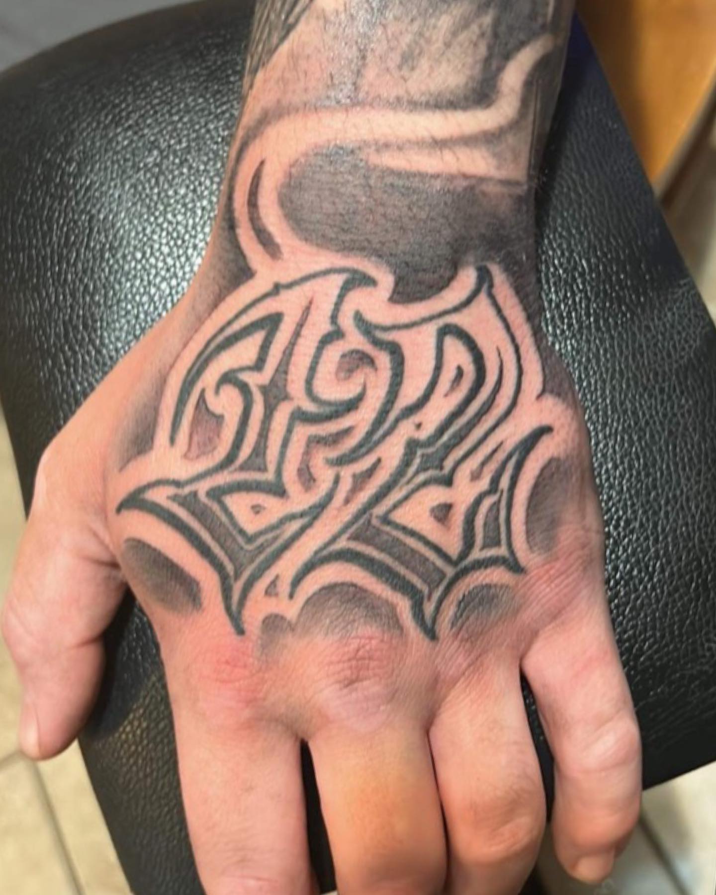 Tattoo by @thezaptrap — geometric