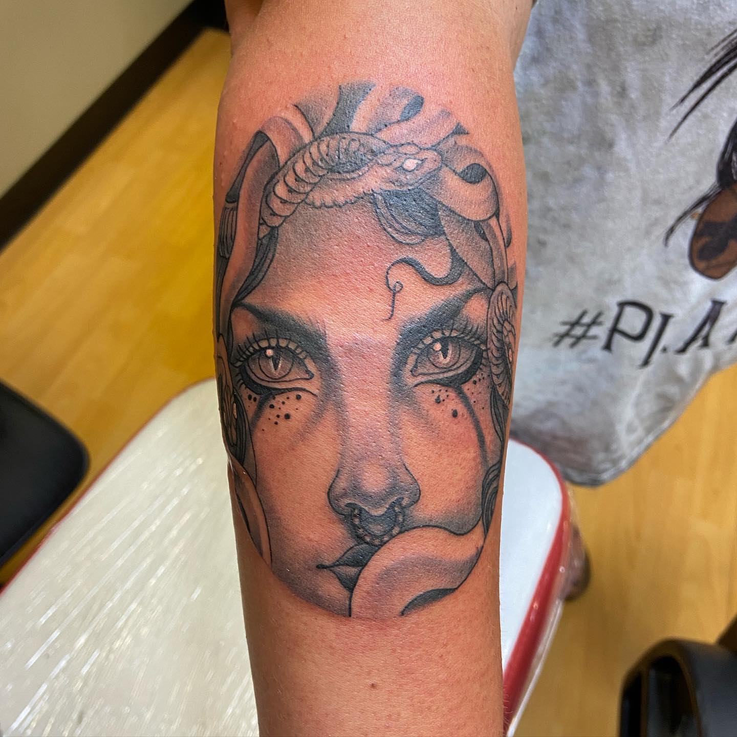Tattoo by @josh_kirkpatrick_tattoo — realism, dotwork