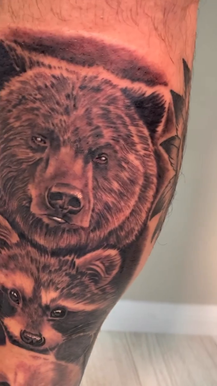 Tattoo by @weaver214 — realism, black_and_grey