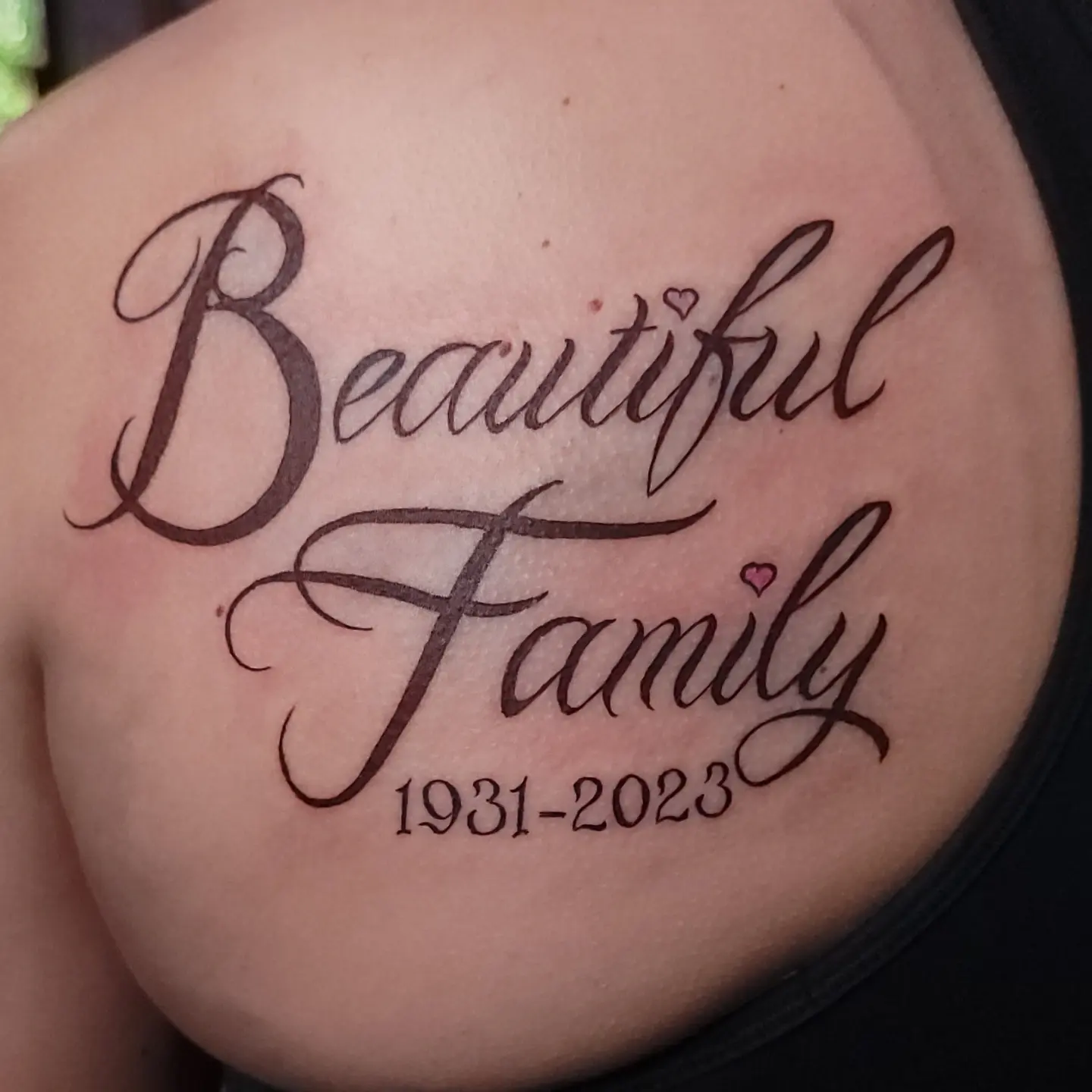 Tattoo by @bigscriptenergy — lettering_script