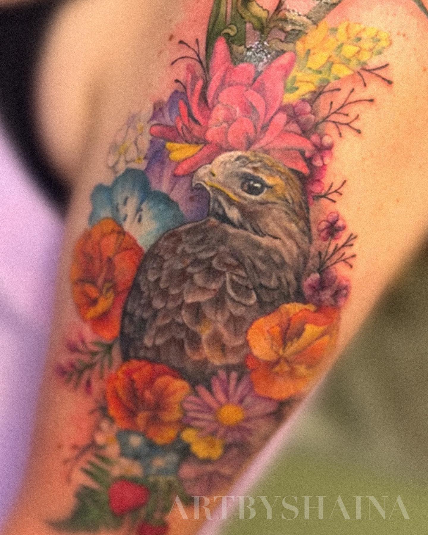 Tattoo by @artbyshaina — realism, watercolor