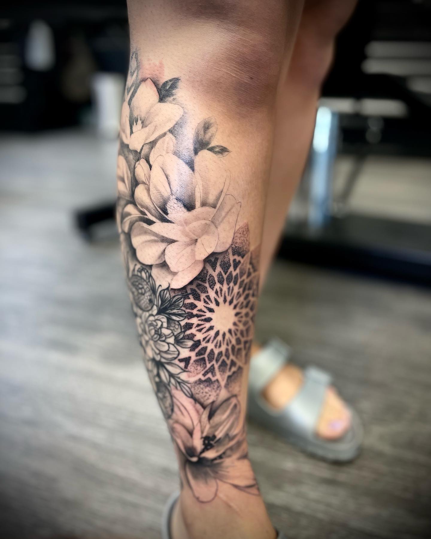 Tattoo by @immortal_tattoos707 — black_and_grey, geometric