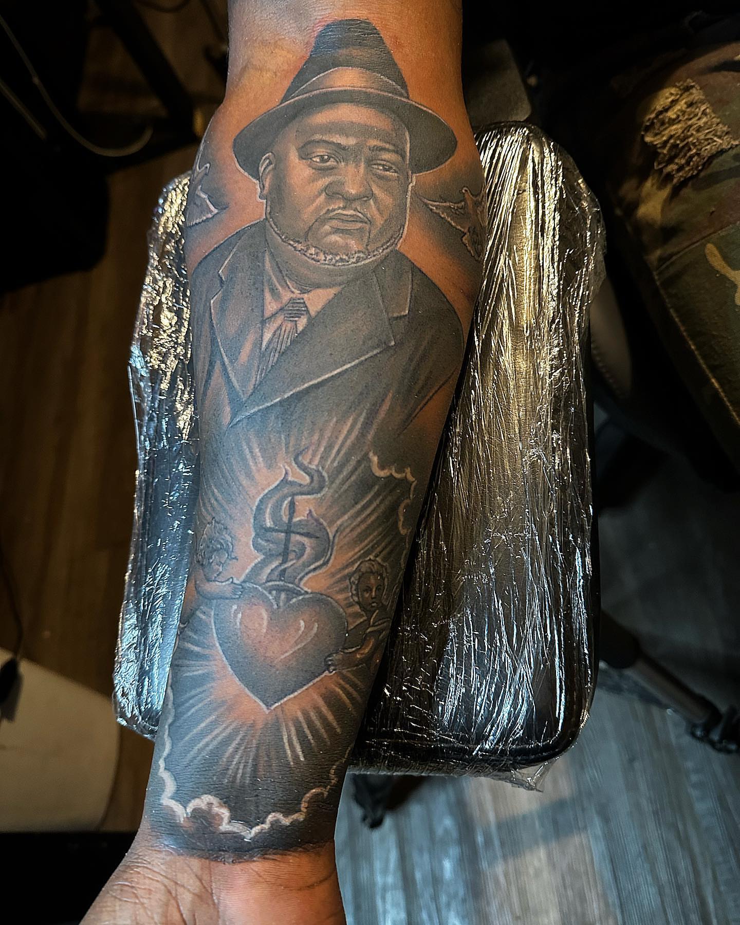 Tattoo by @allbluehundreds — american_traditional, black_and_grey