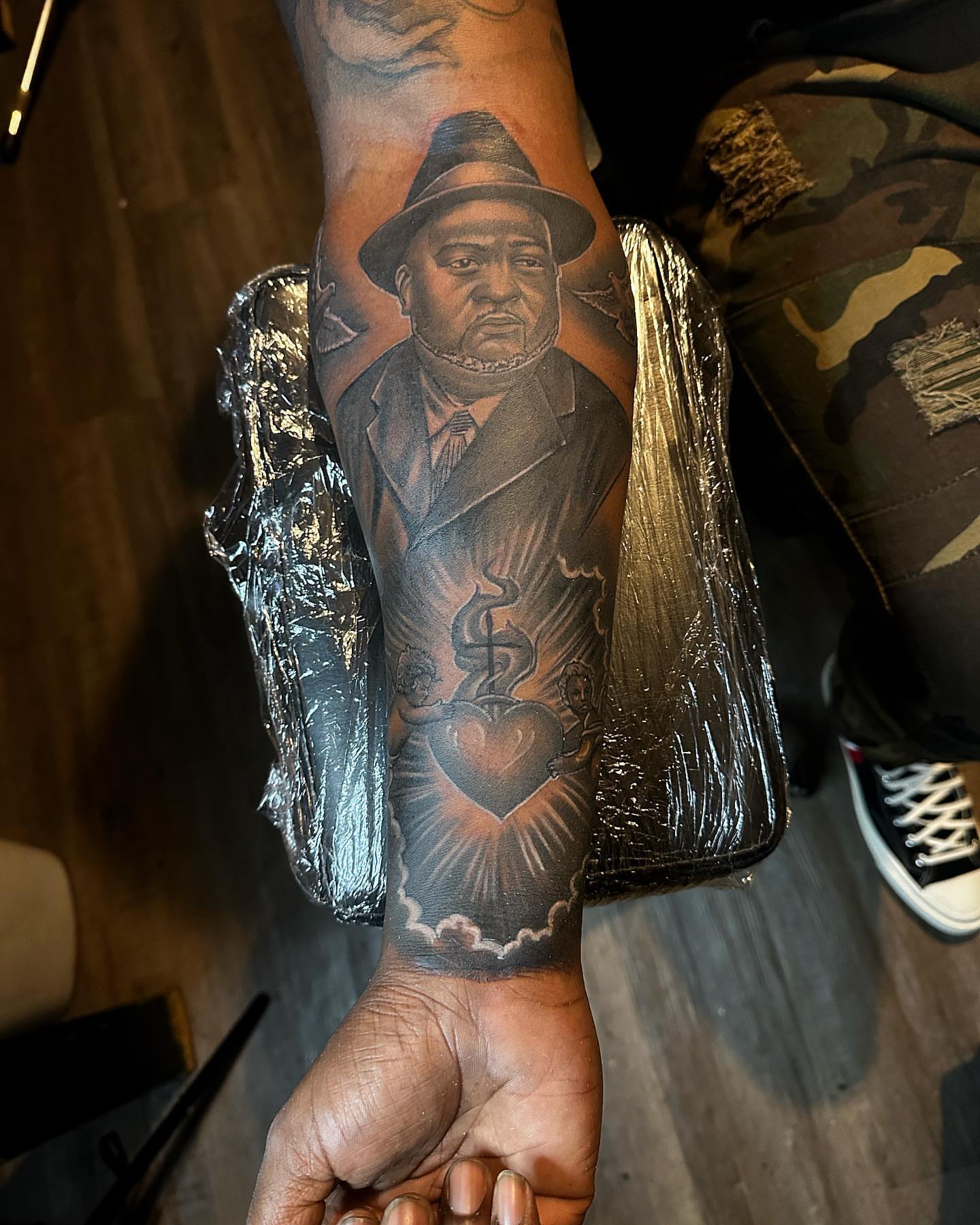 Tattoo by @allbluehundreds — realism, black_and_grey