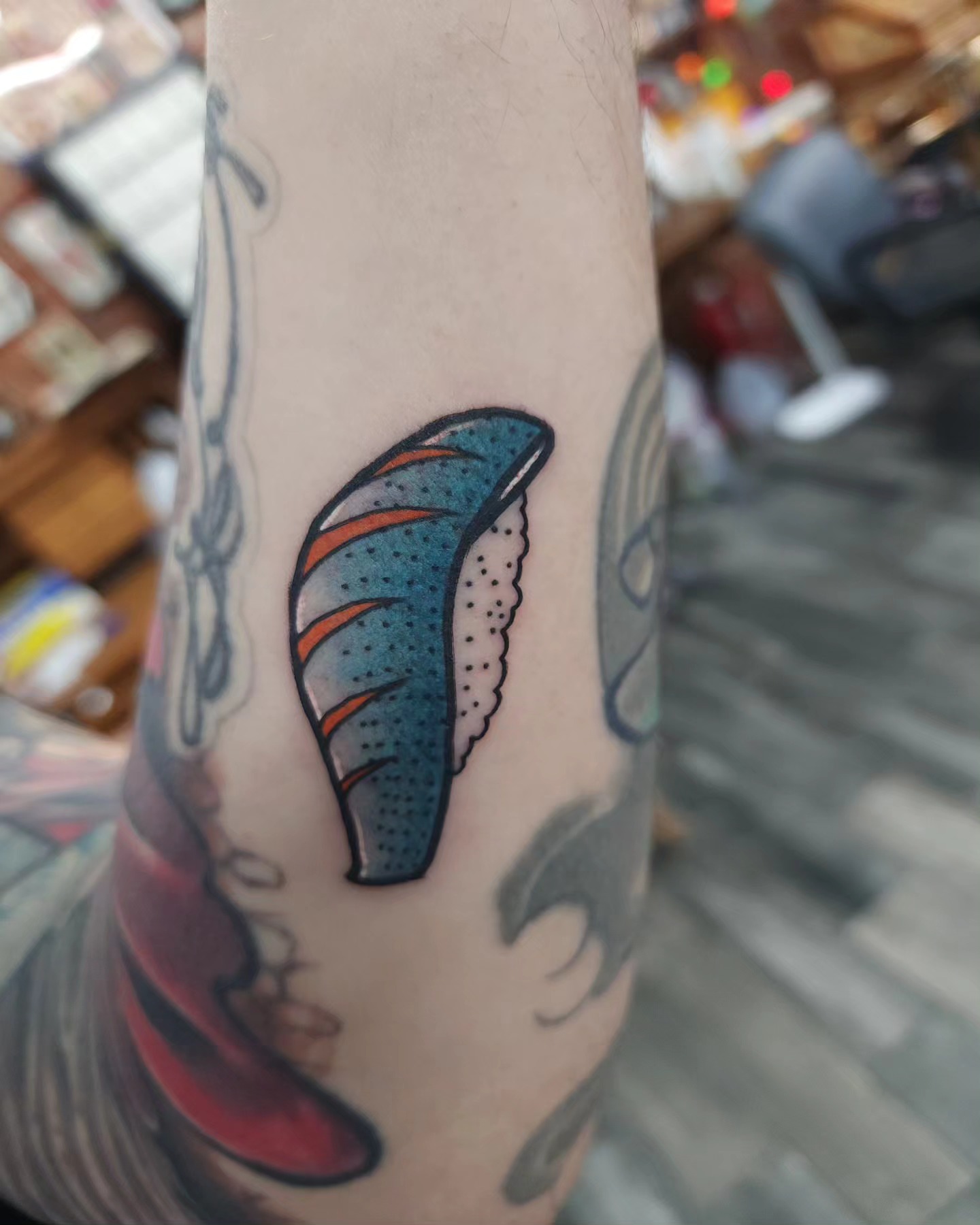 Tattoo by @milesdeoring — dotwork