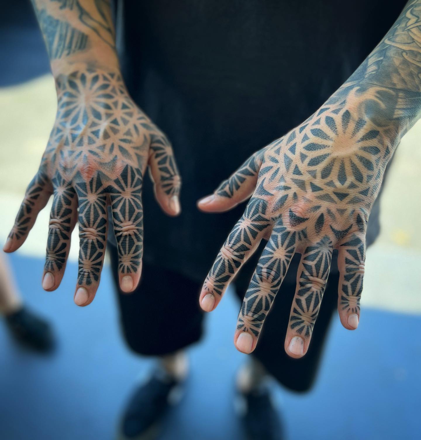 Tattoo by @paul_schnellmynuts — geometric