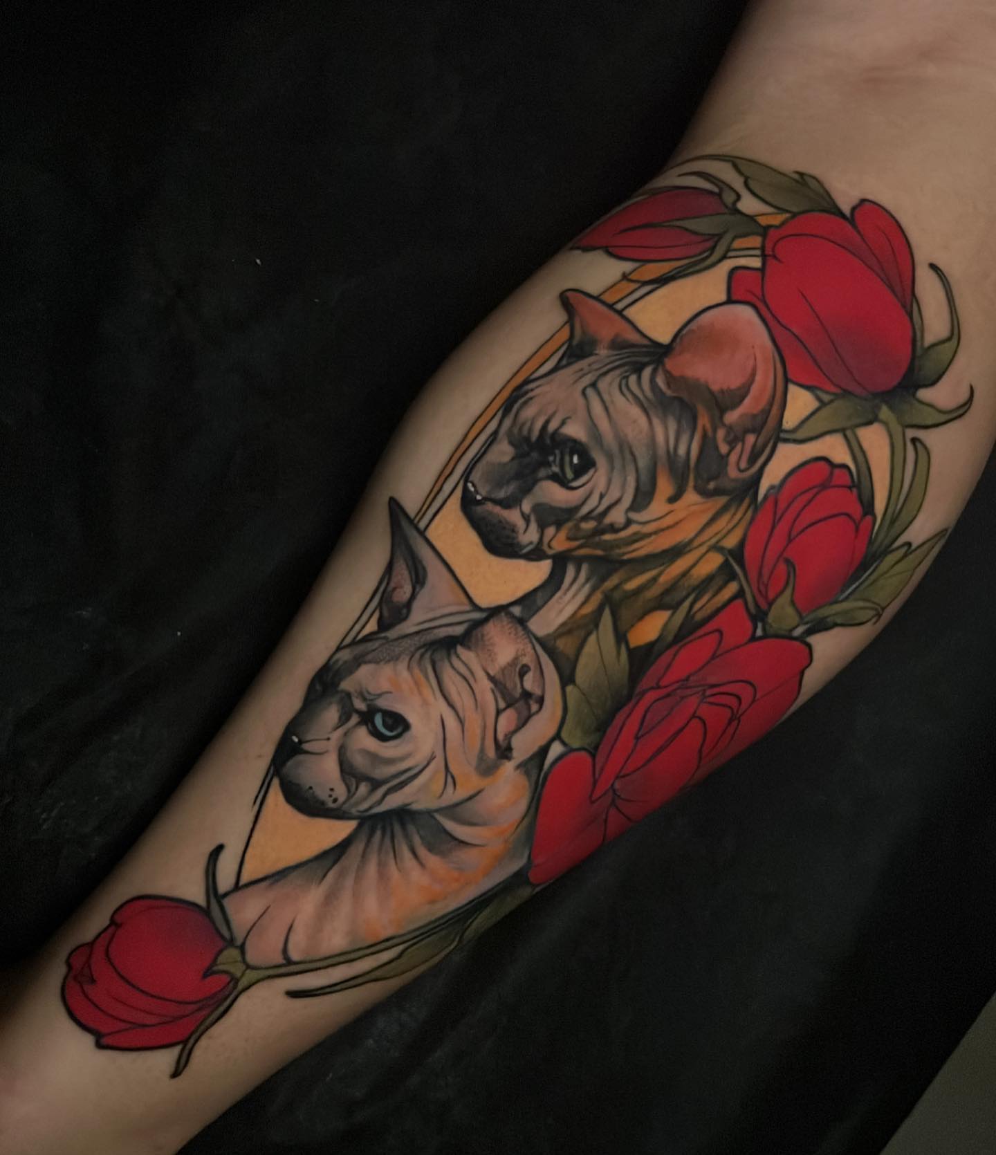 Tattoo by @trophytattoos — american_traditional, realism