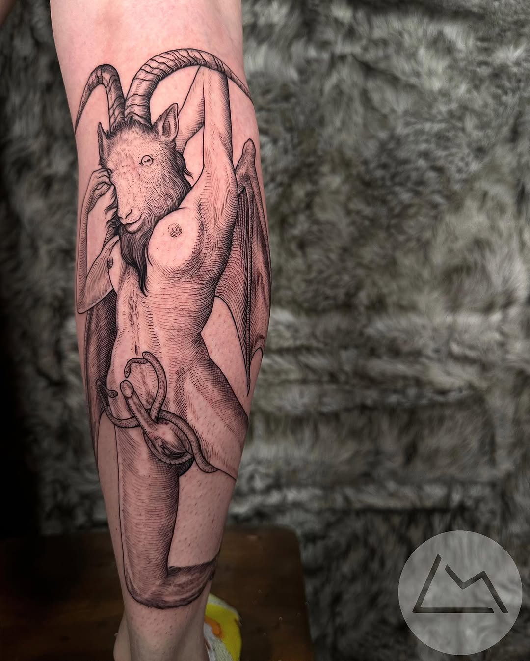 Tattoo by @tattoosbylandon — black_and_grey, illustrative