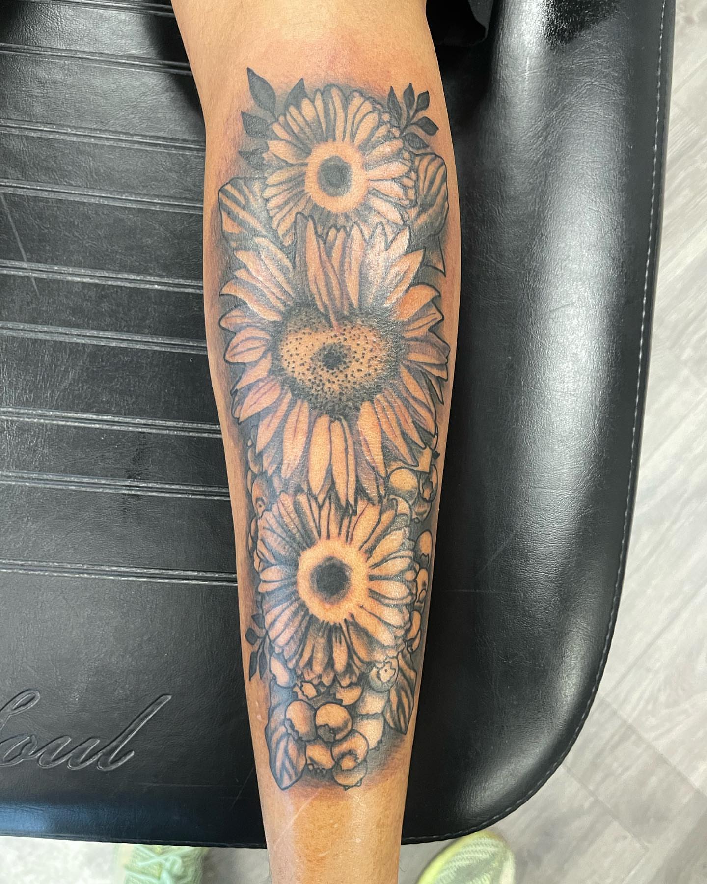Tattoo by @bigreggtattoos — black_and_grey