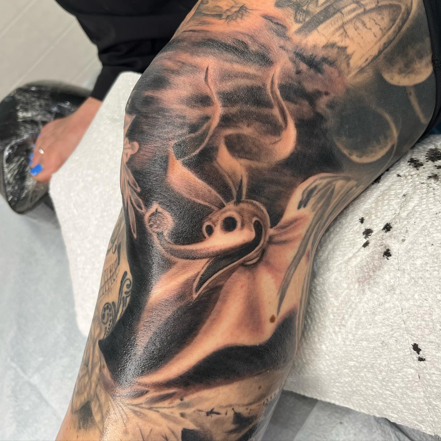 Tattoo by @stephen.j.kiss.tattoo — realism, dark_realism
