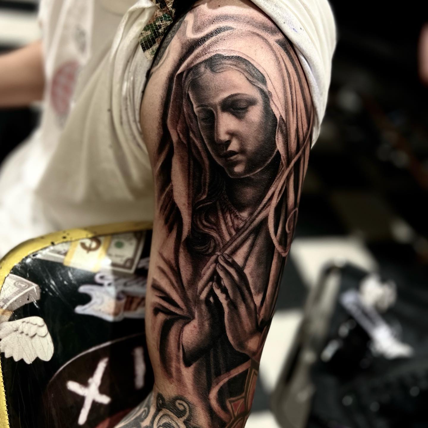 Tattoo by @issaacmontana — realism, black_and_grey