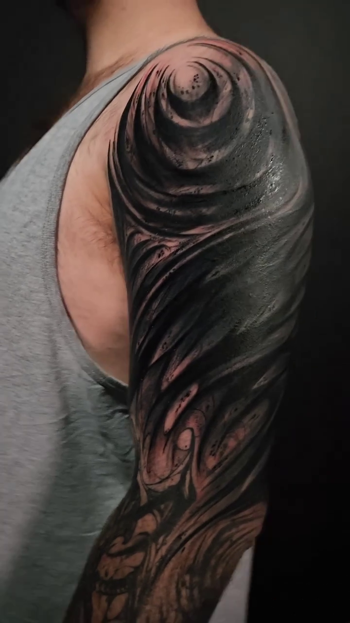 Tattoo by @wilfred_arts — blackwork, geometric