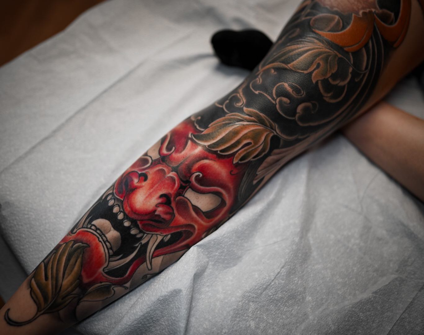 Tattoo by @jdmroxy_24 — american_traditional, japanese_irezumi