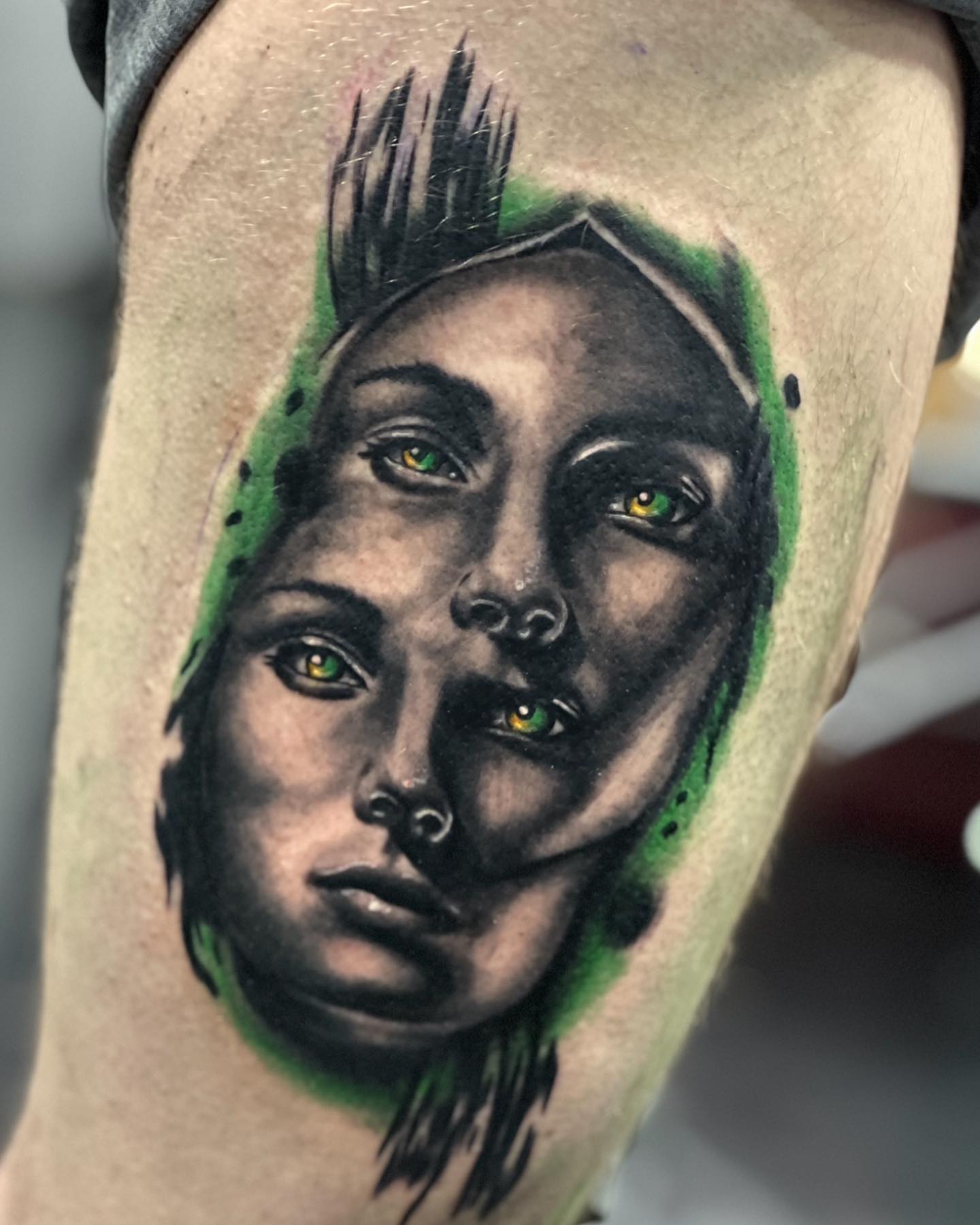 Portrait realism tattoo on the forearm by 🔥Austin Burke 🔥TATTOO ARTIST