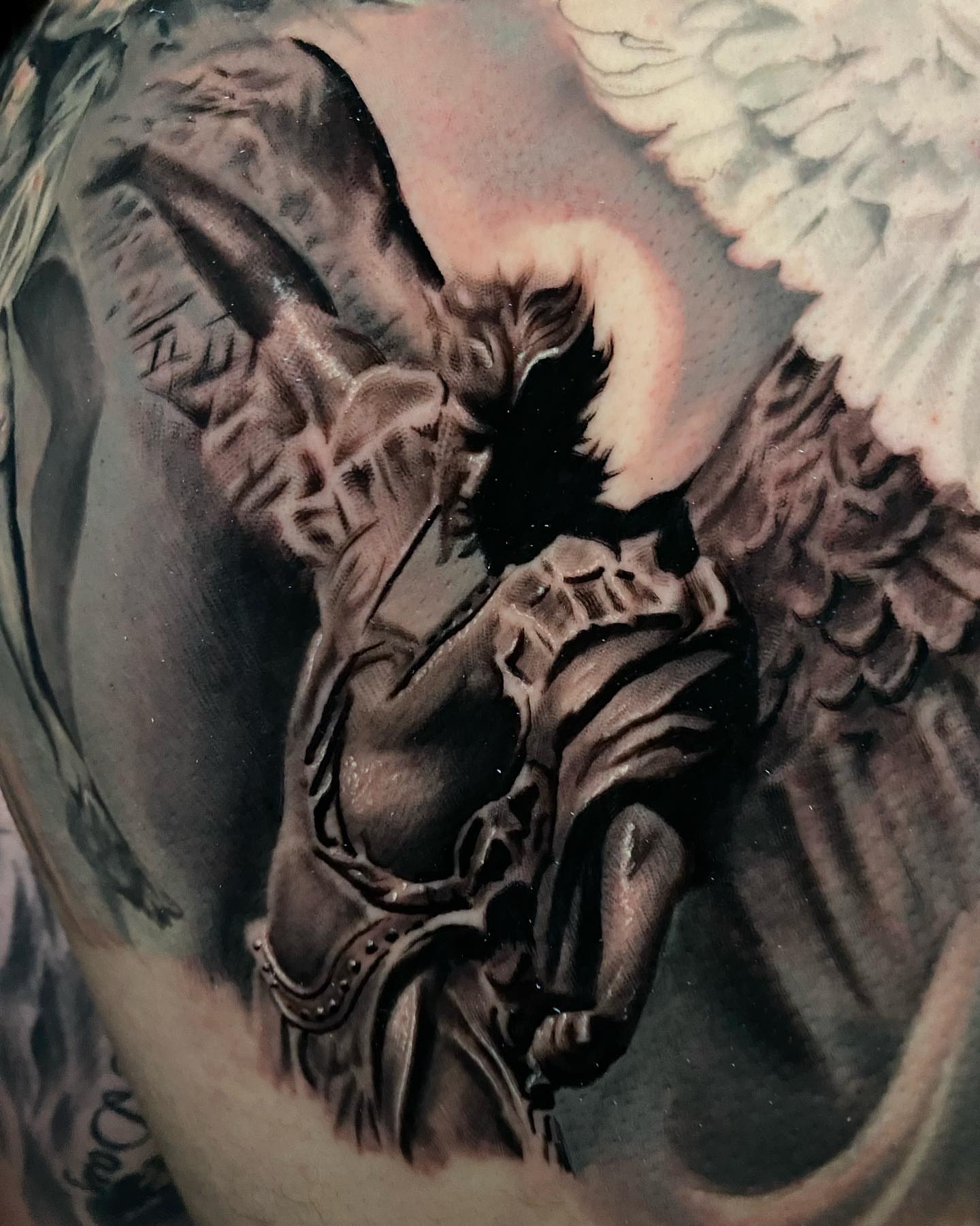 Tattoo by @jpeck_tattoos — black_and_grey, realism