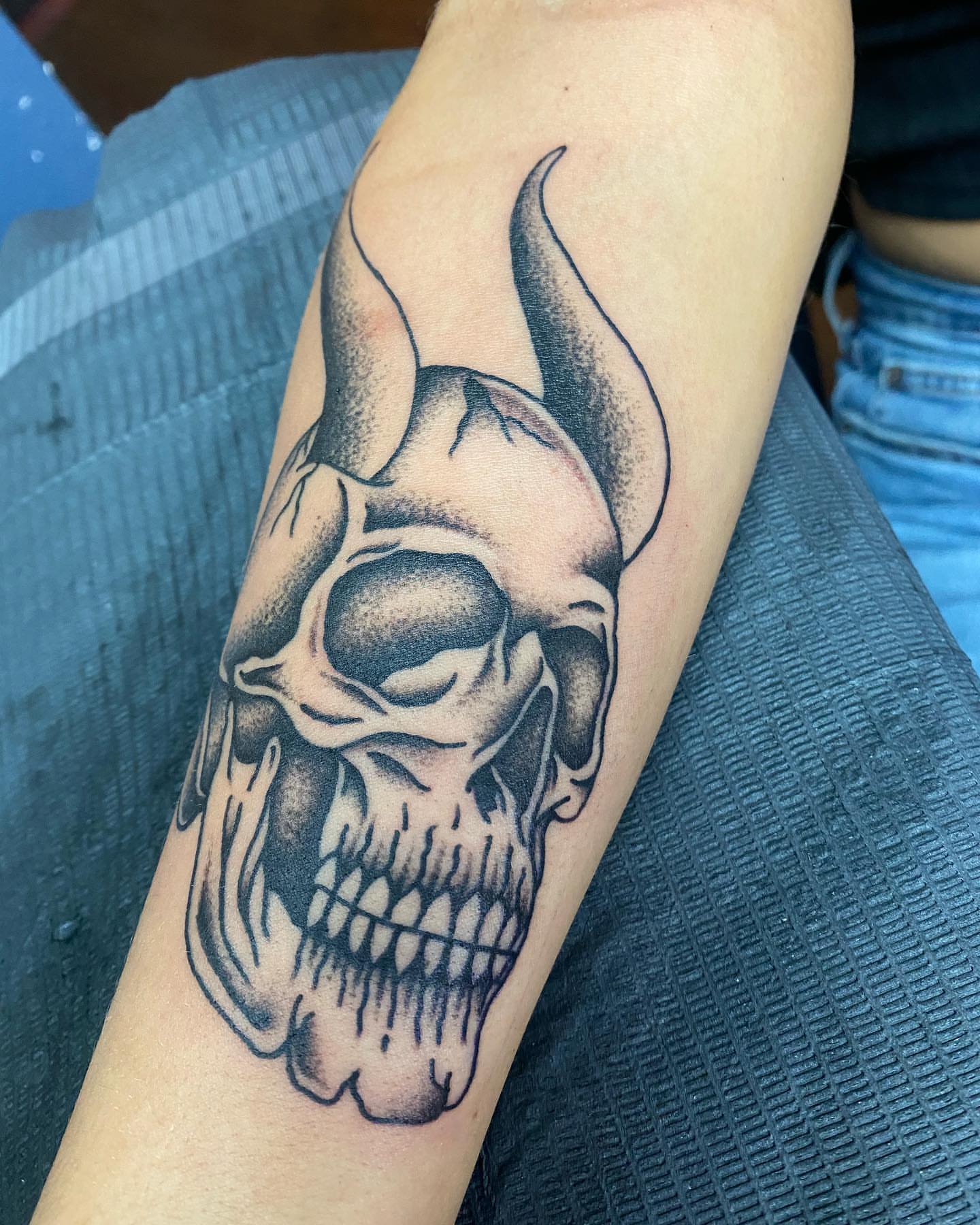 Tattoo by @crust_king — dotwork, realism