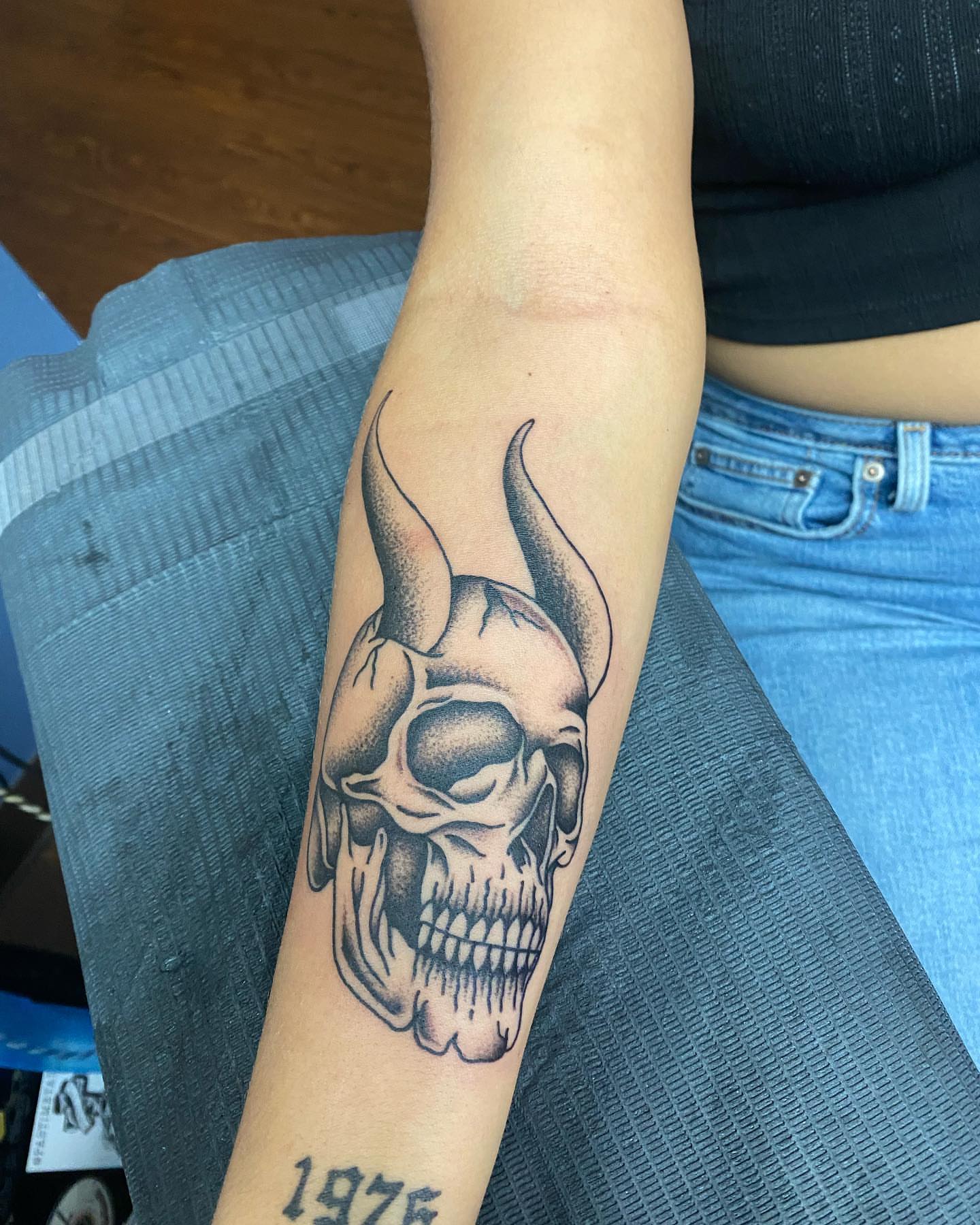 Tattoo by @crust_king — dotwork