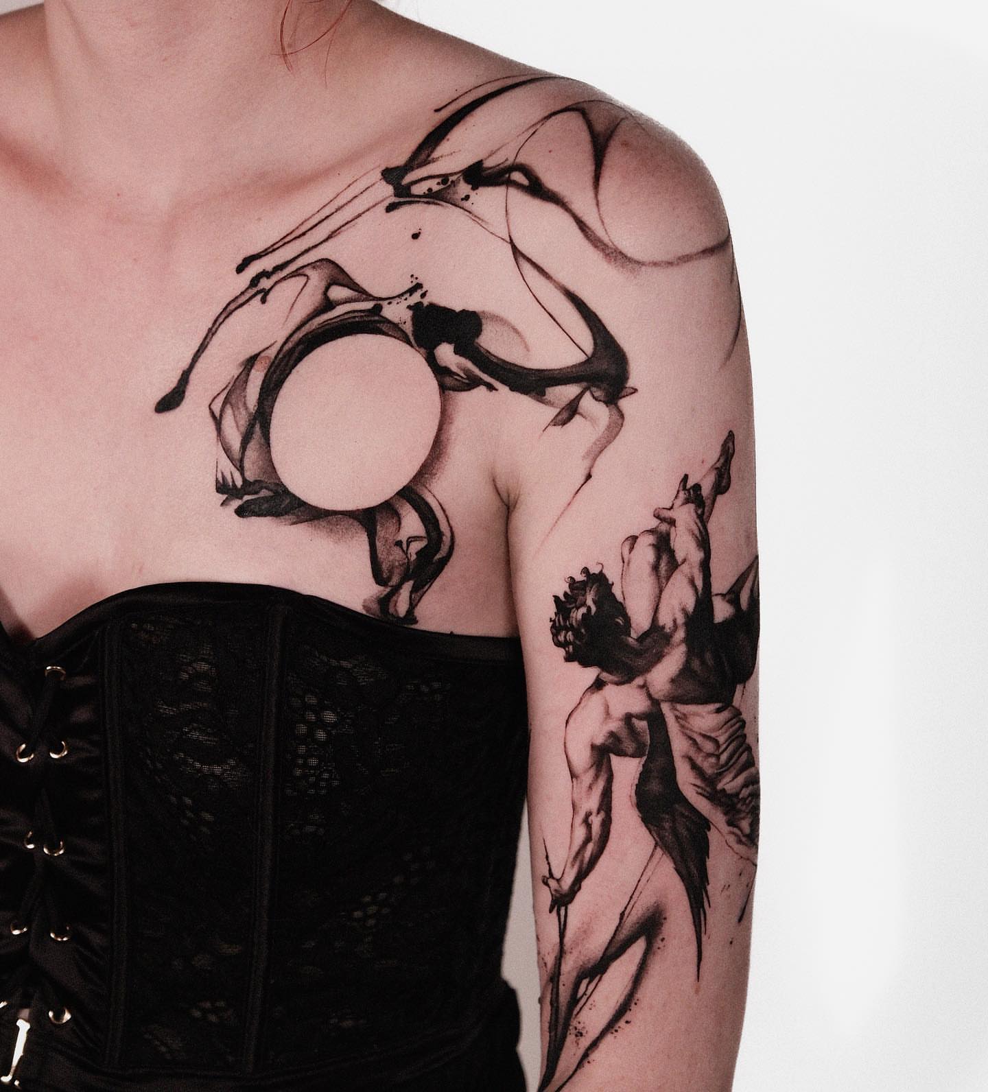 Tattoo by @who_is_ryu — black_and_grey