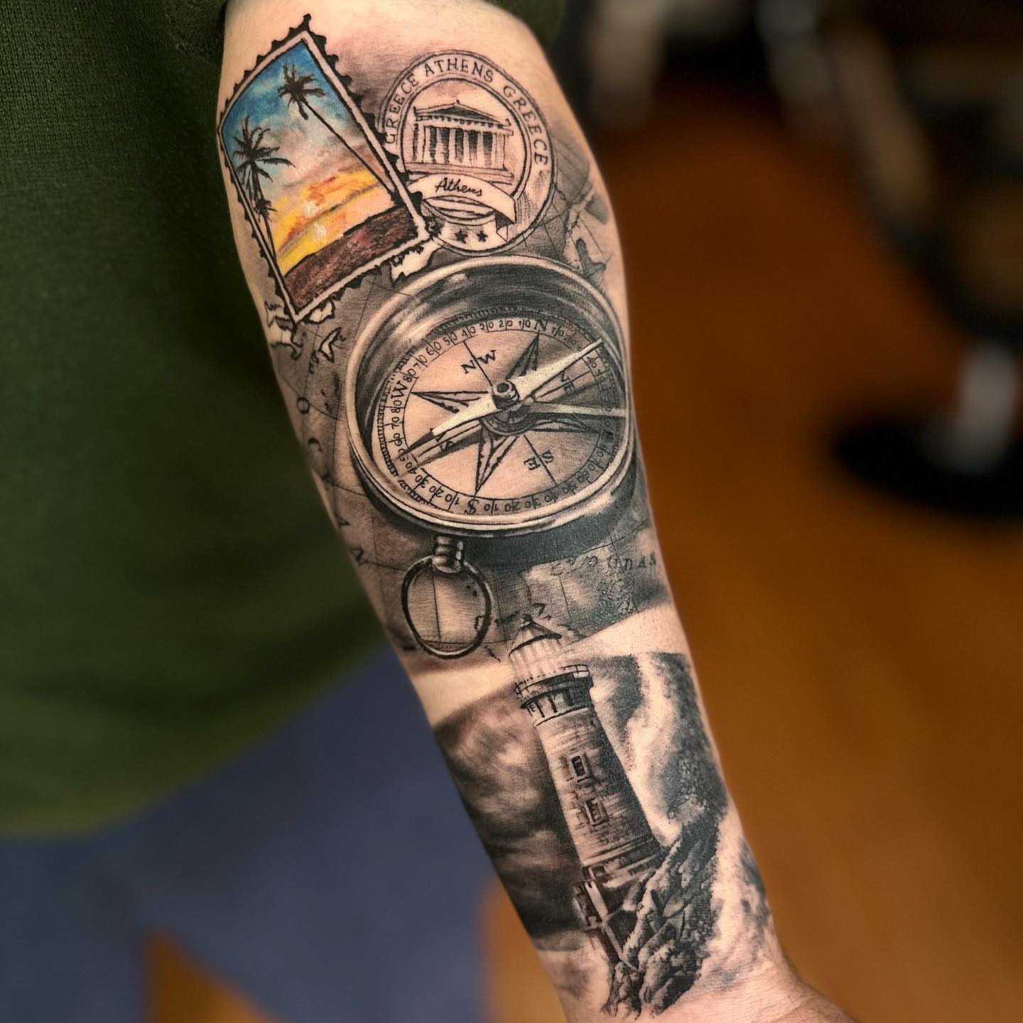 Tattoo by @morenotattoow — black_and_grey, realism
