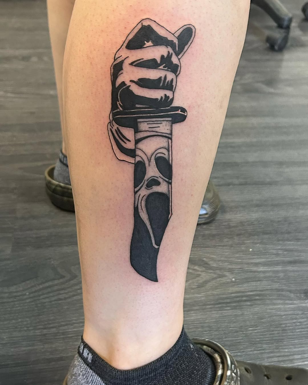 Tattoo by @tattoos_by_trav — black_and_grey, new_school
