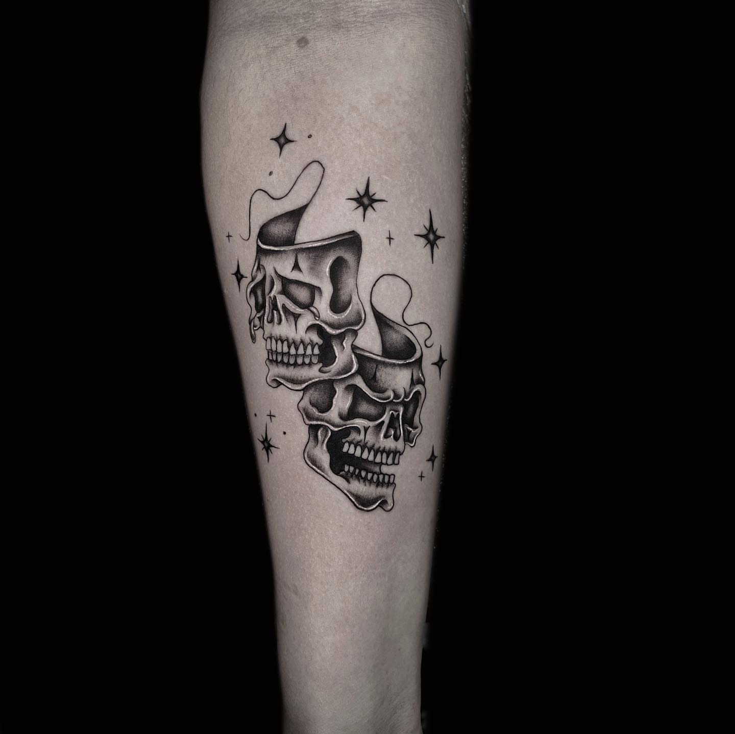 Tattoo by @wizdtattoo — black_and_grey
