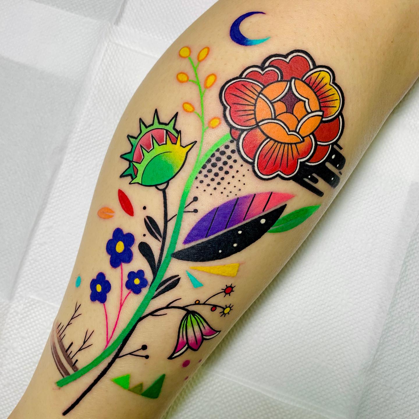 Tattoo by @hurjaesae — new_school, geometric